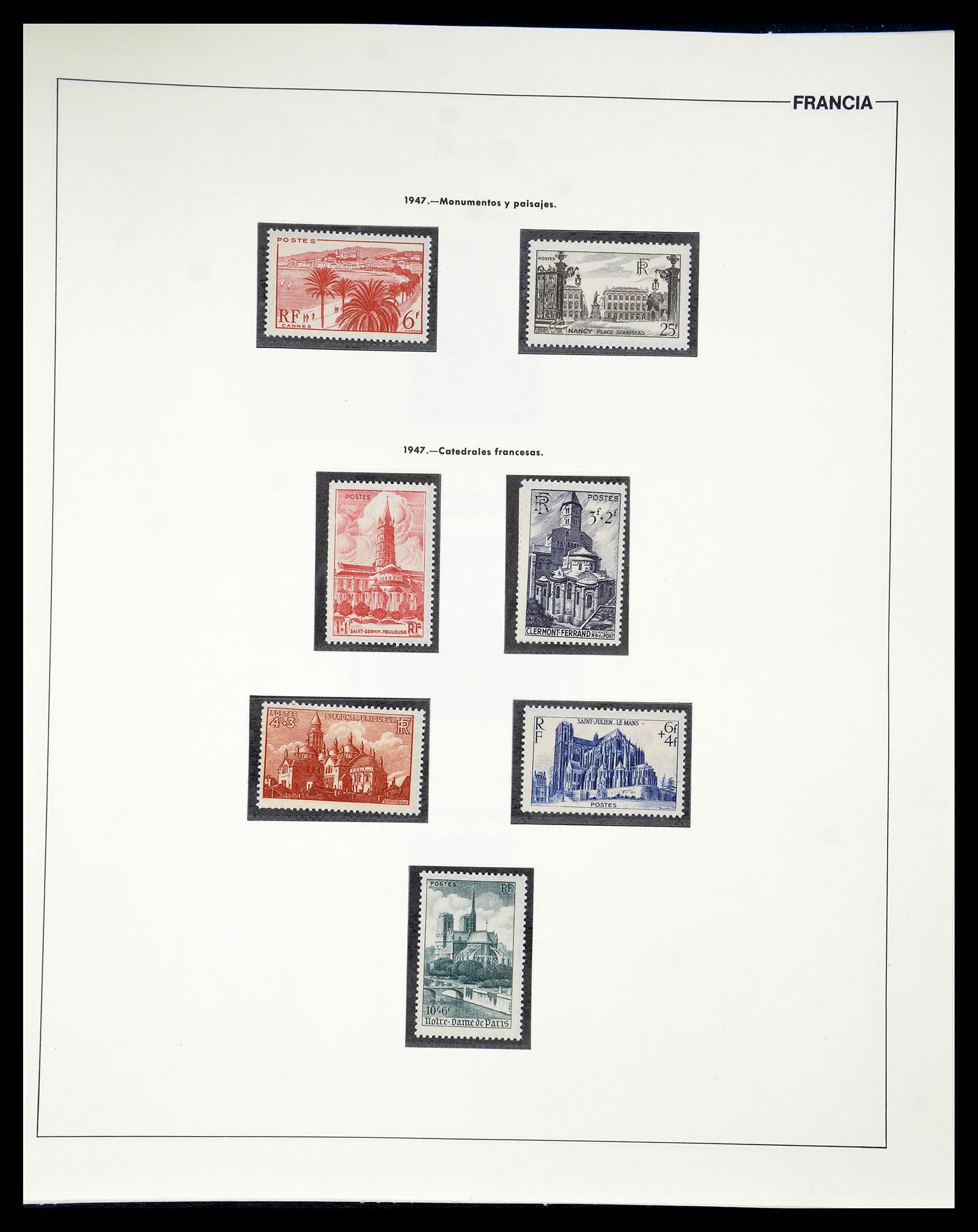 34755 056 - Postzegelverzameling 34755 Frankrijk 1900-2000.