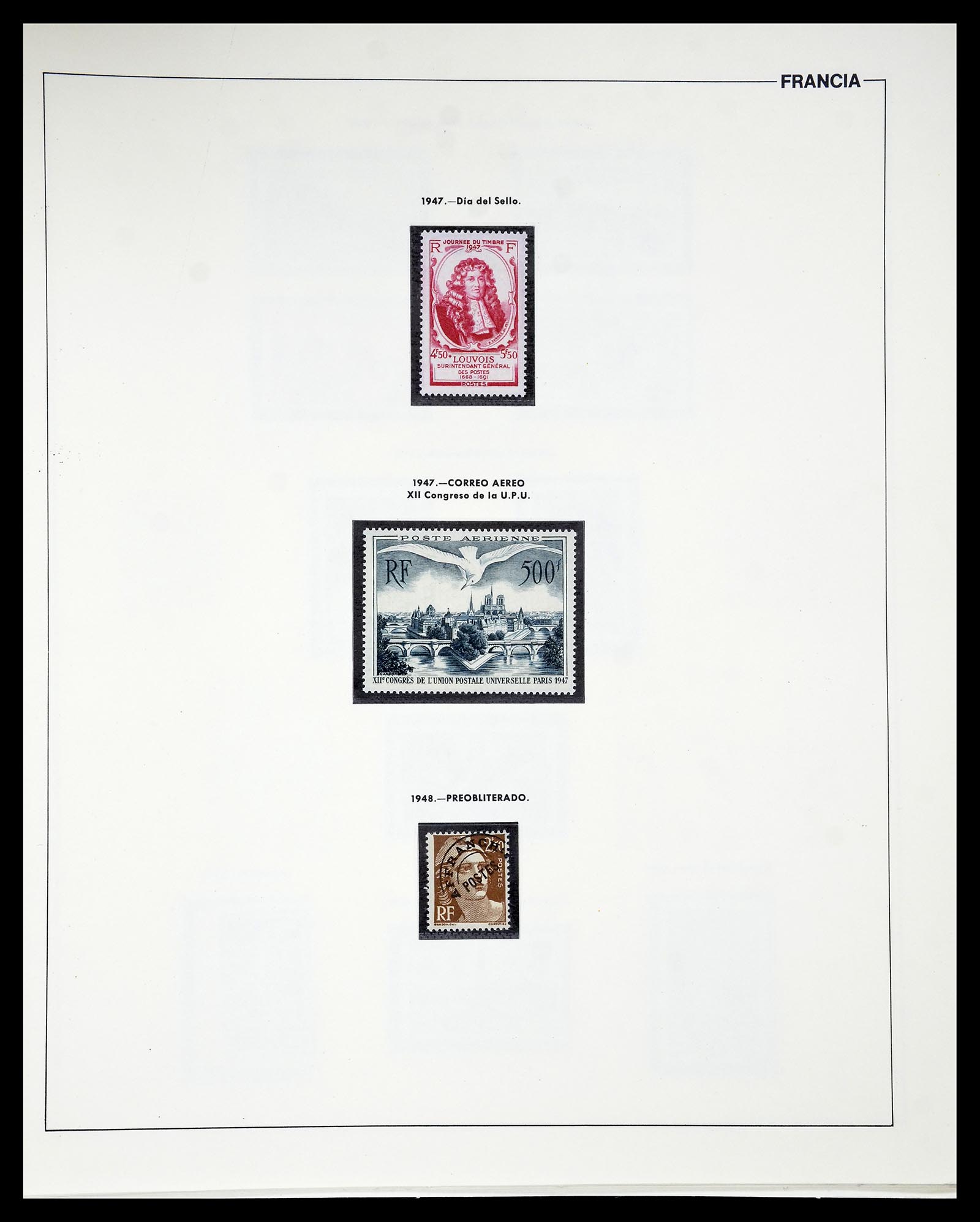 34755 057 - Postzegelverzameling 34755 Frankrijk 1900-2000.