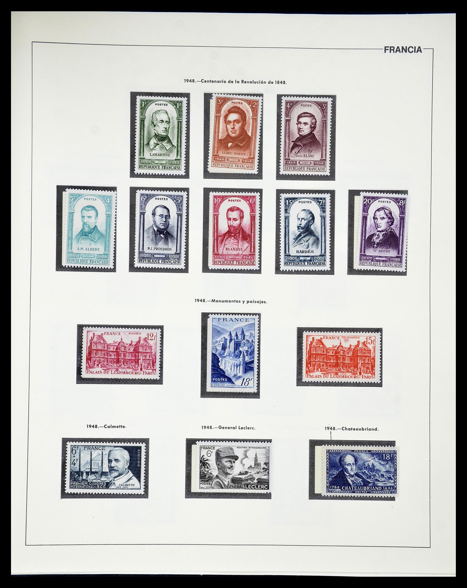 34755 061 - Postzegelverzameling 34755 Frankrijk 1900-2000.