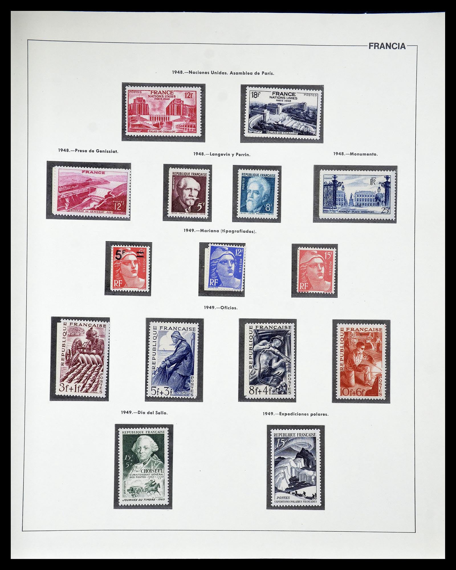 34755 062 - Postzegelverzameling 34755 Frankrijk 1900-2000.
