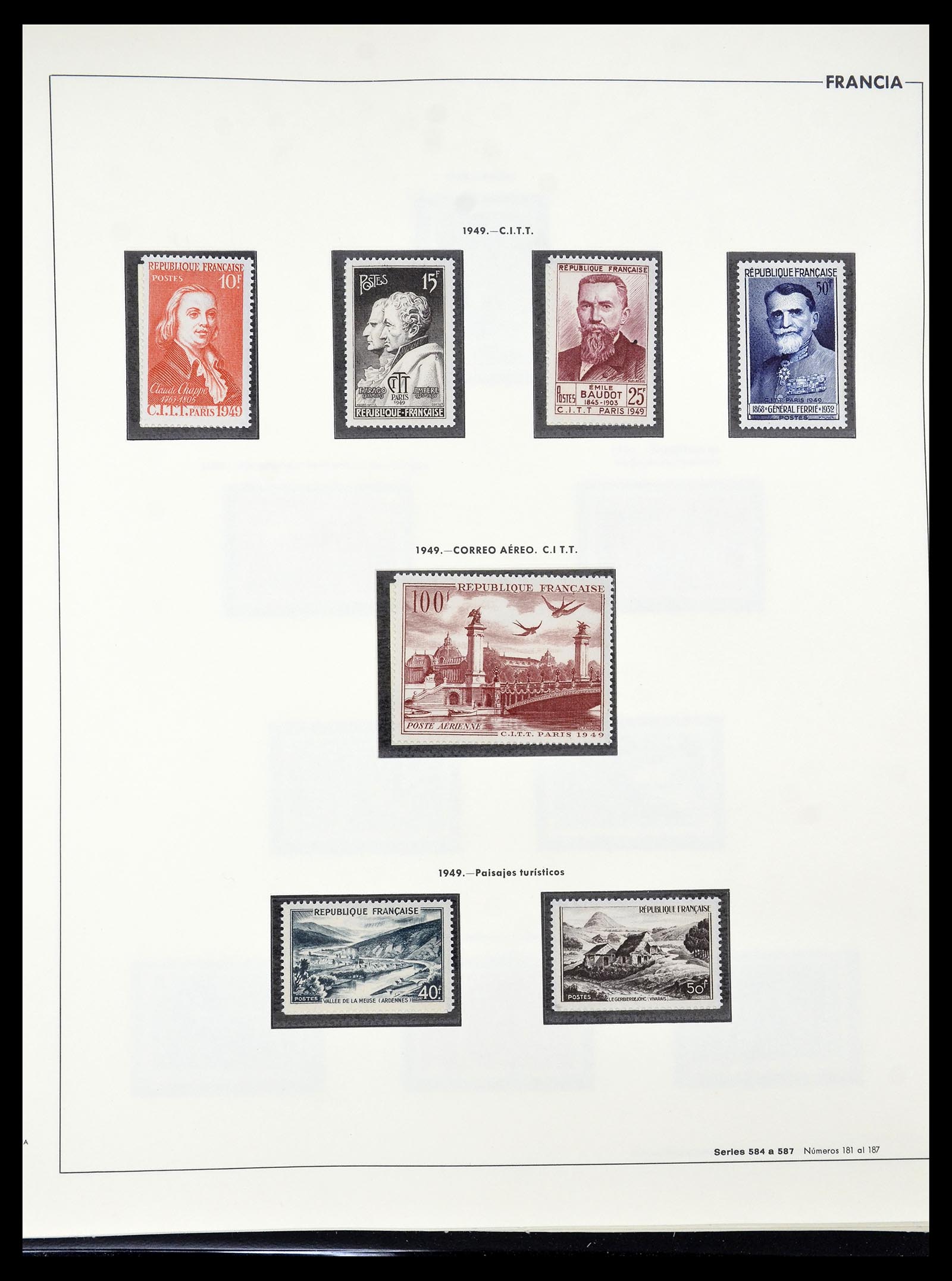 34755 064 - Postzegelverzameling 34755 Frankrijk 1900-2000.