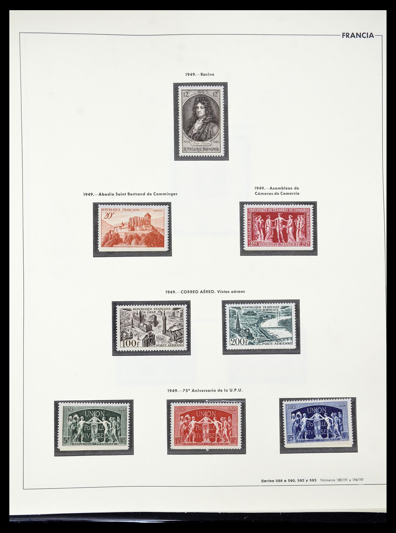 34755 065 - Postzegelverzameling 34755 Frankrijk 1900-2000.