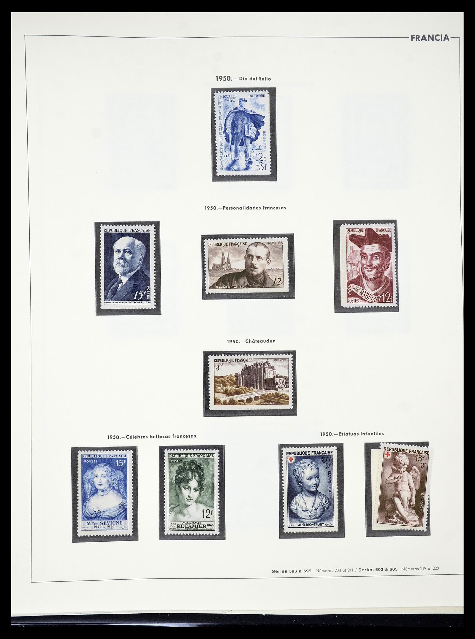 34755 068 - Postzegelverzameling 34755 Frankrijk 1900-2000.