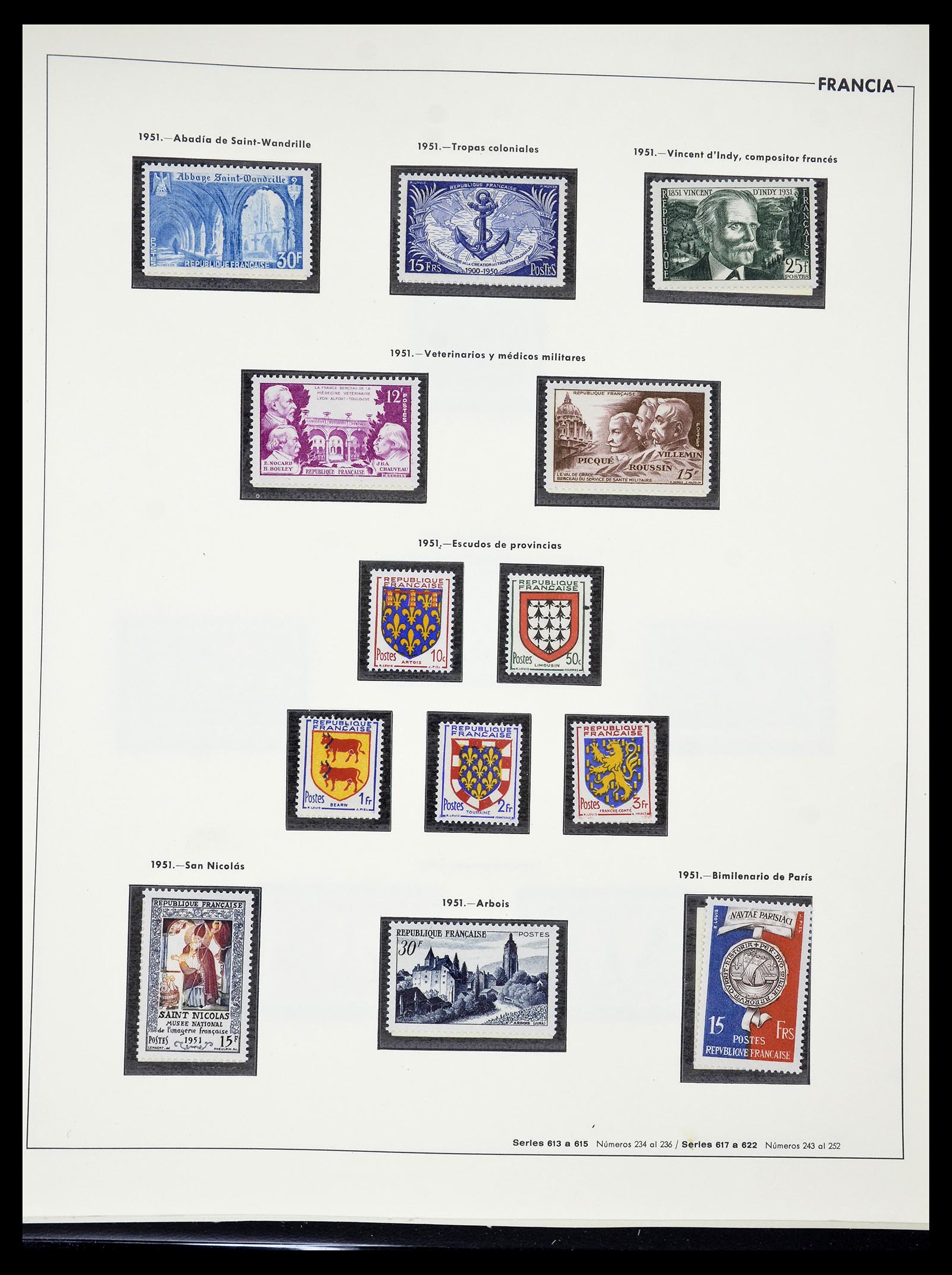 34755 072 - Postzegelverzameling 34755 Frankrijk 1900-2000.