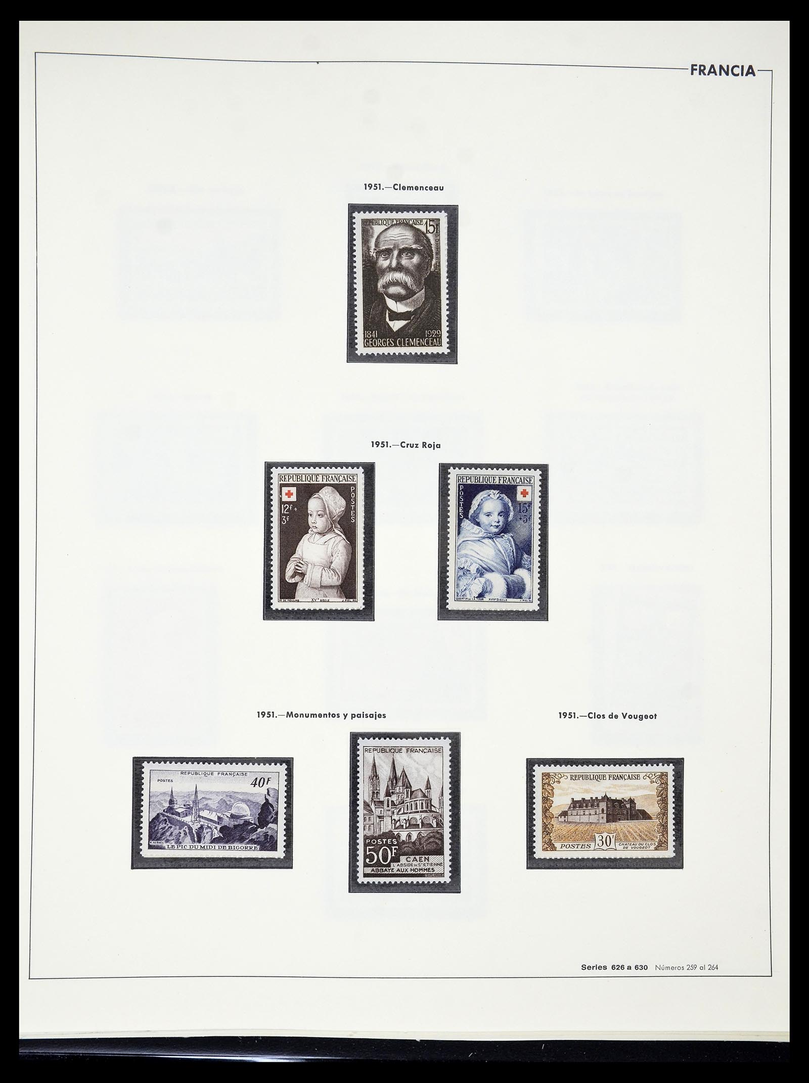 34755 074 - Postzegelverzameling 34755 Frankrijk 1900-2000.