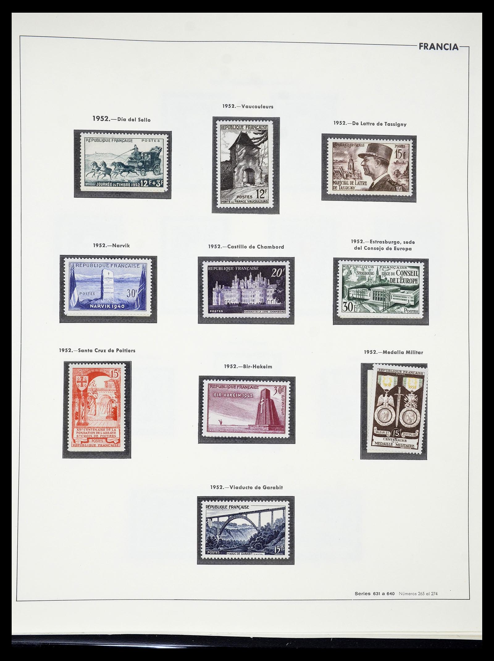 34755 075 - Postzegelverzameling 34755 Frankrijk 1900-2000.