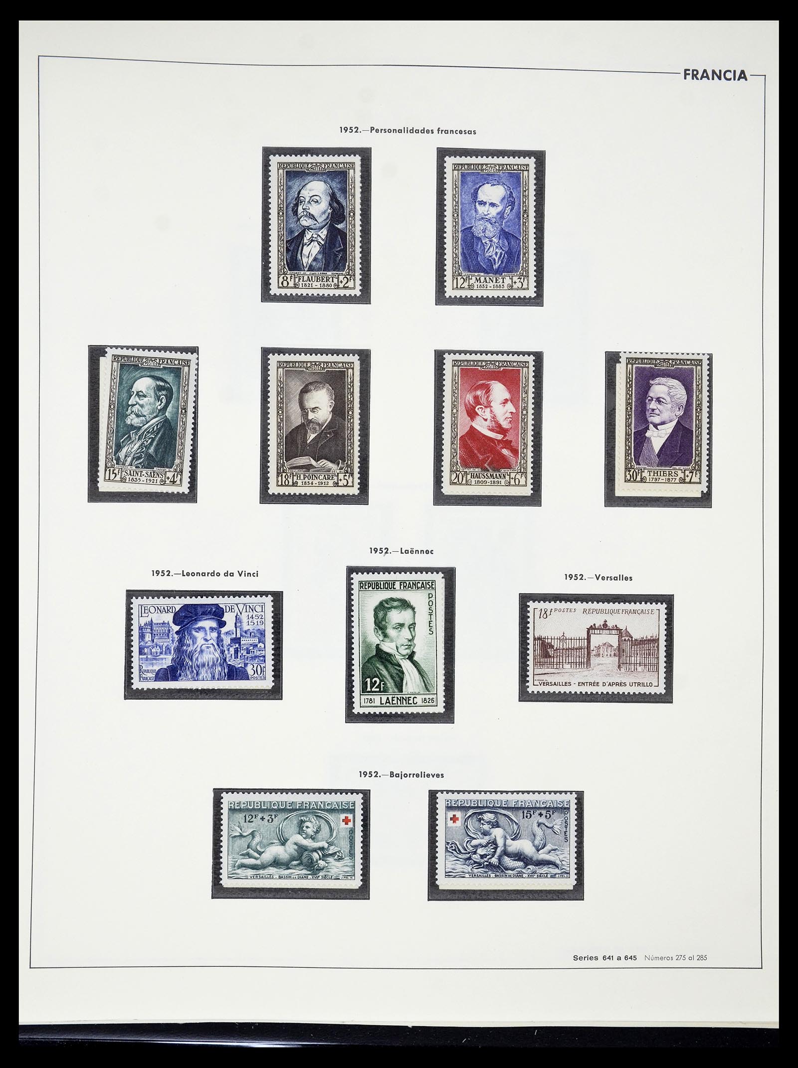 34755 076 - Postzegelverzameling 34755 Frankrijk 1900-2000.