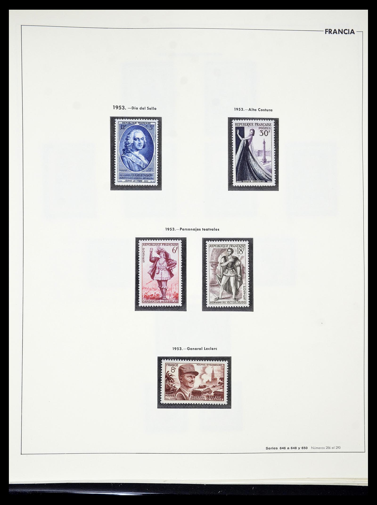 34755 077 - Postzegelverzameling 34755 Frankrijk 1900-2000.