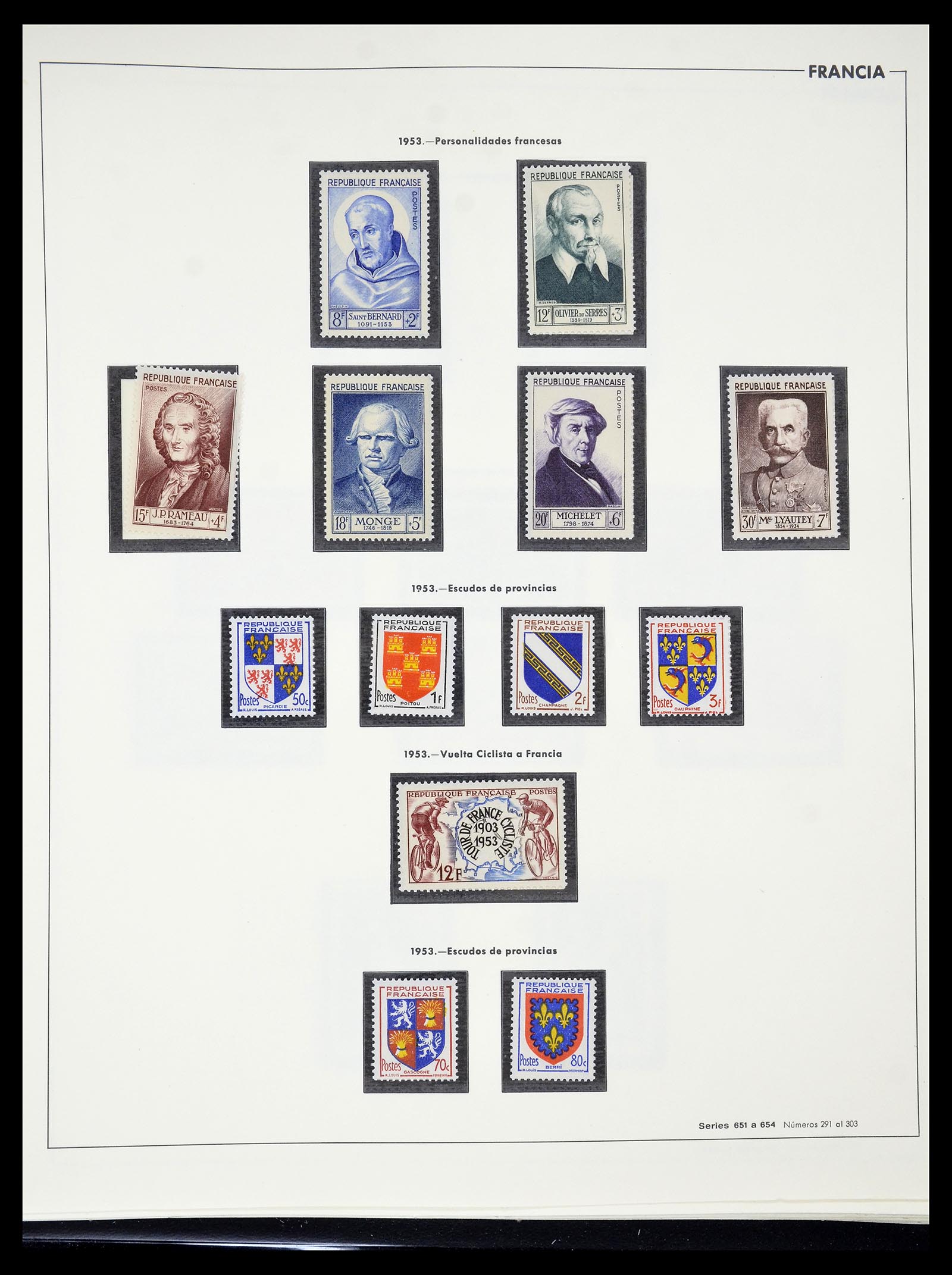 34755 078 - Postzegelverzameling 34755 Frankrijk 1900-2000.