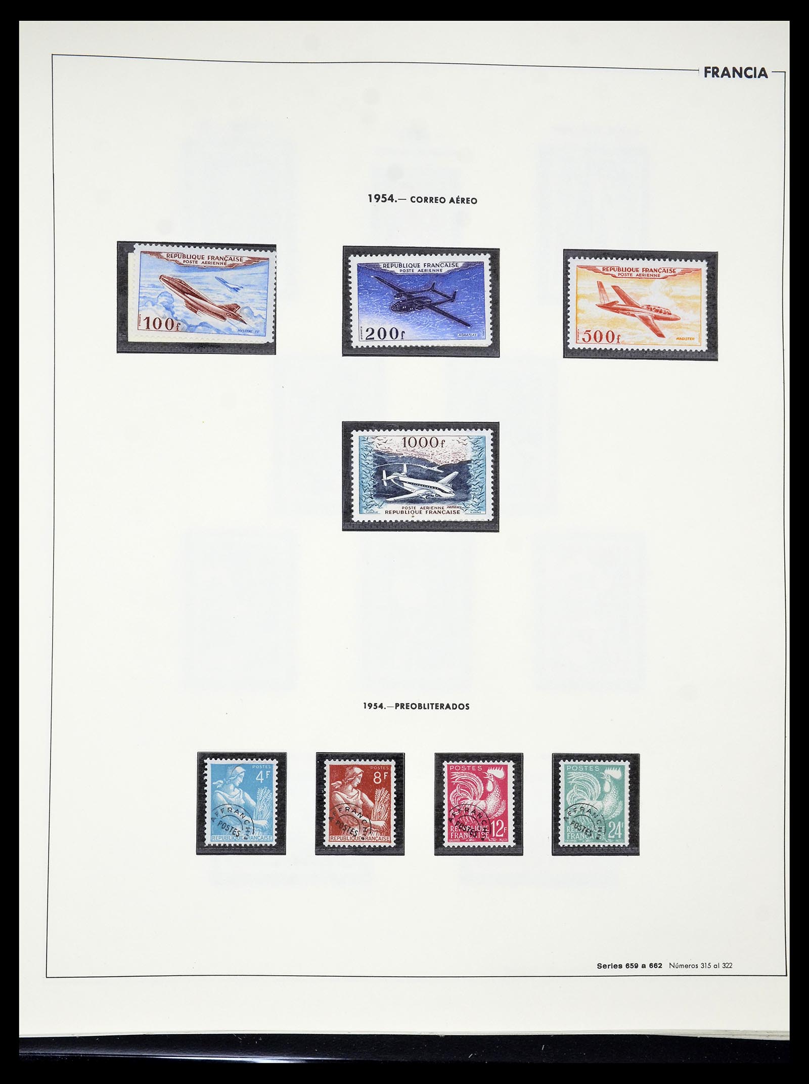 34755 080 - Postzegelverzameling 34755 Frankrijk 1900-2000.