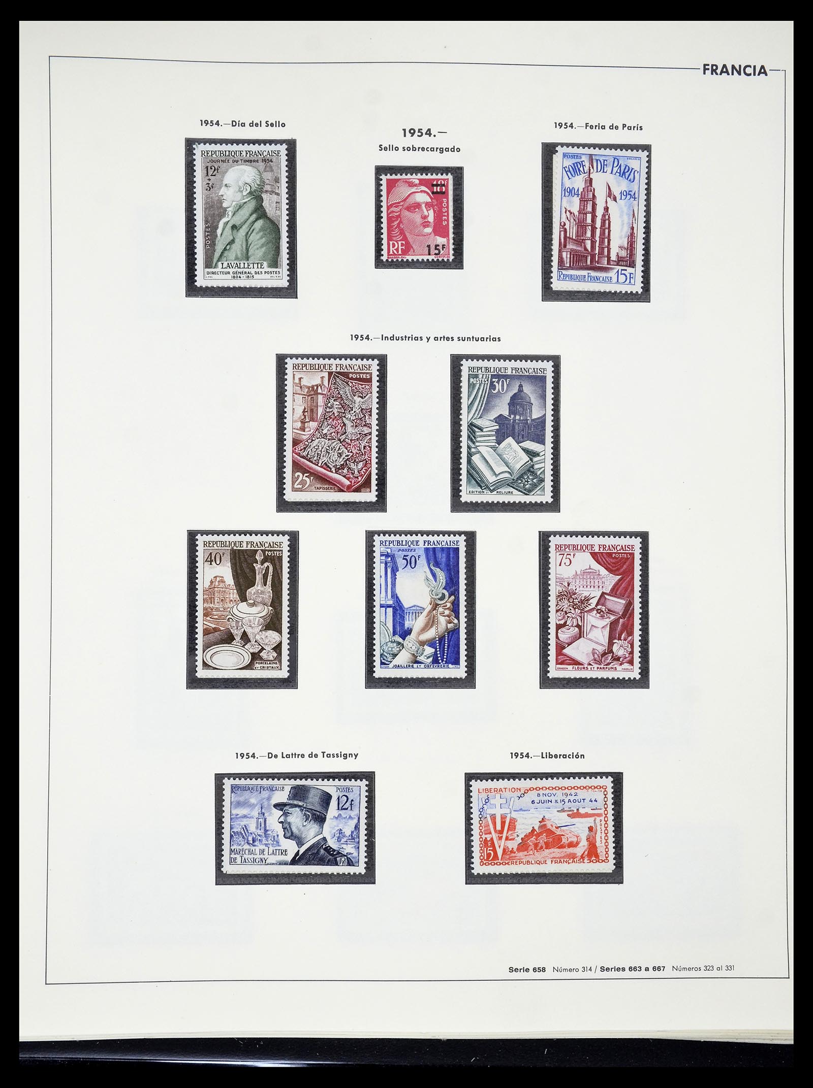 34755 081 - Postzegelverzameling 34755 Frankrijk 1900-2000.