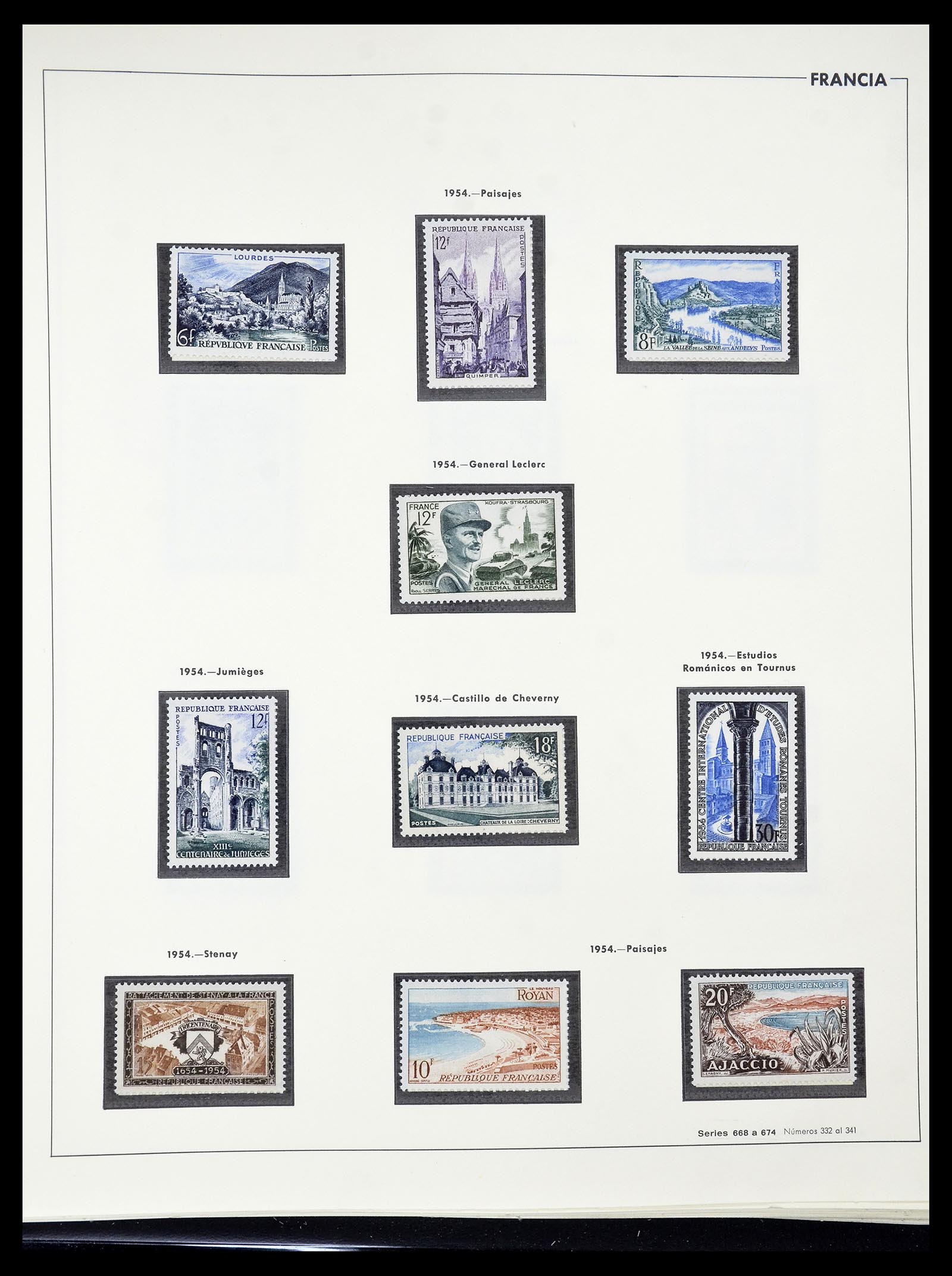 34755 082 - Postzegelverzameling 34755 Frankrijk 1900-2000.