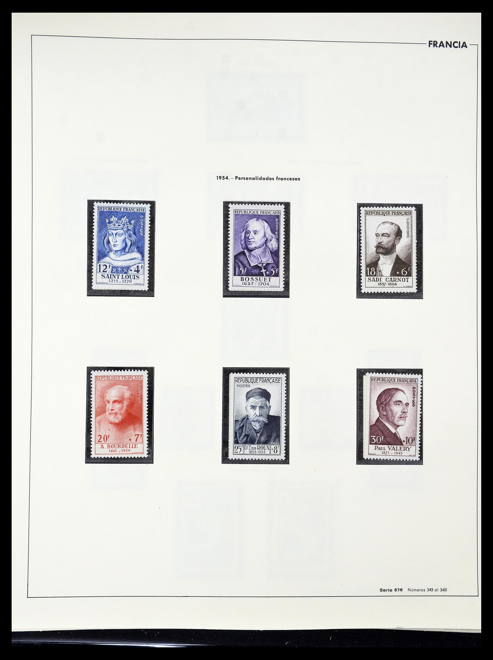 34755 083 - Postzegelverzameling 34755 Frankrijk 1900-2000.