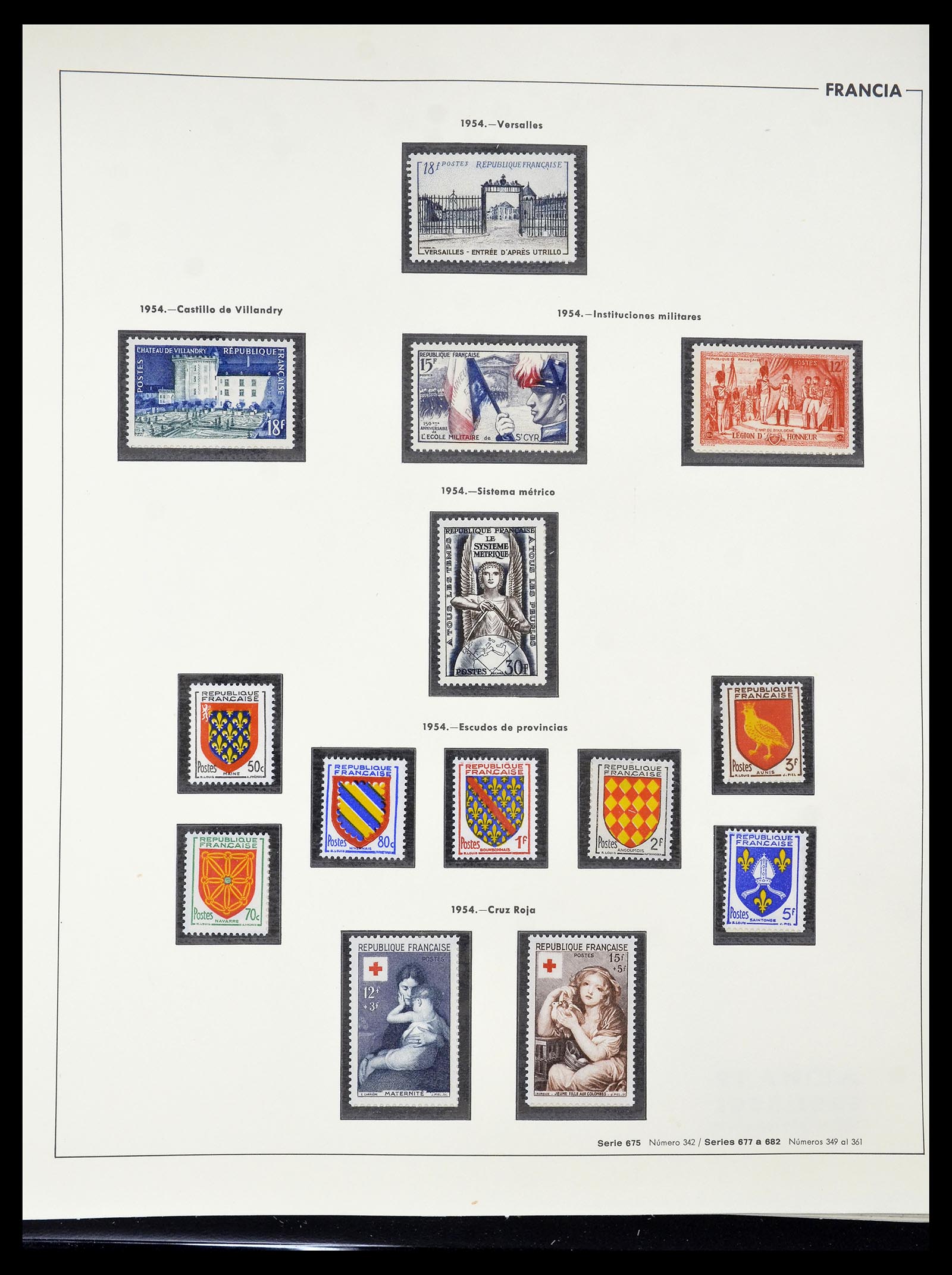 34755 084 - Postzegelverzameling 34755 Frankrijk 1900-2000.