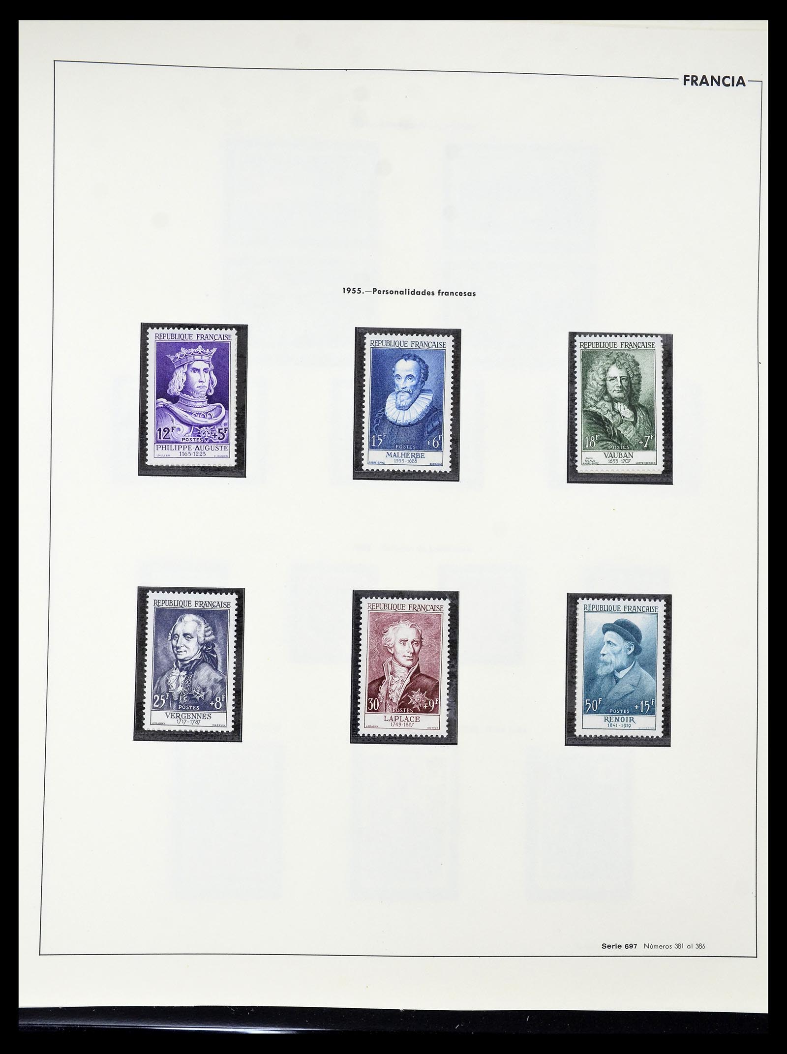 34755 087 - Postzegelverzameling 34755 Frankrijk 1900-2000.