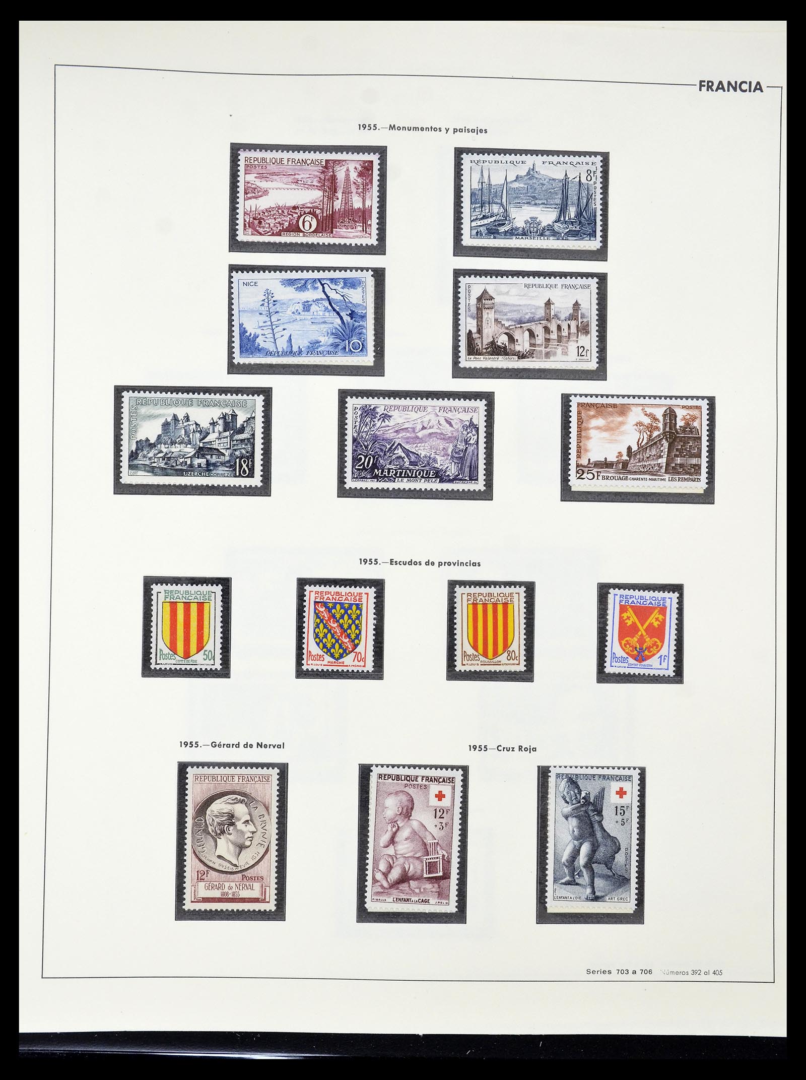 34755 088 - Postzegelverzameling 34755 Frankrijk 1900-2000.