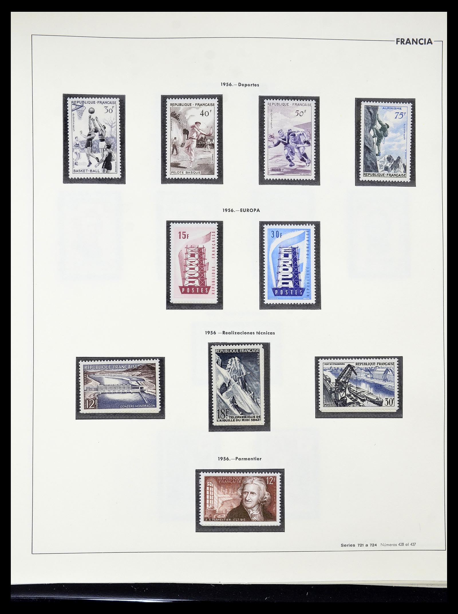 34755 091 - Postzegelverzameling 34755 Frankrijk 1900-2000.