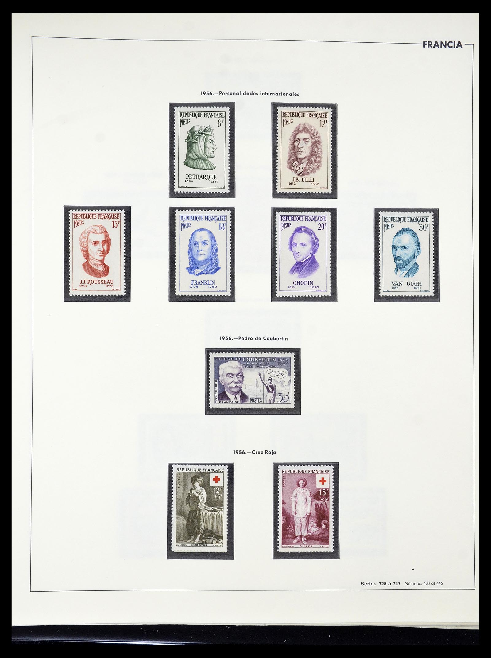 34755 092 - Postzegelverzameling 34755 Frankrijk 1900-2000.