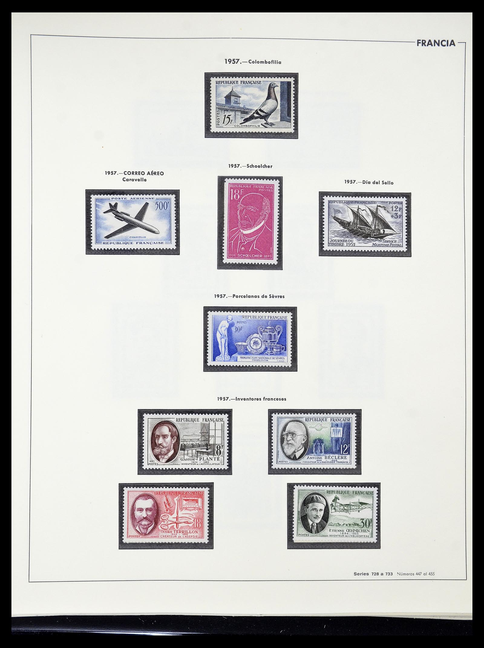 34755 093 - Postzegelverzameling 34755 Frankrijk 1900-2000.