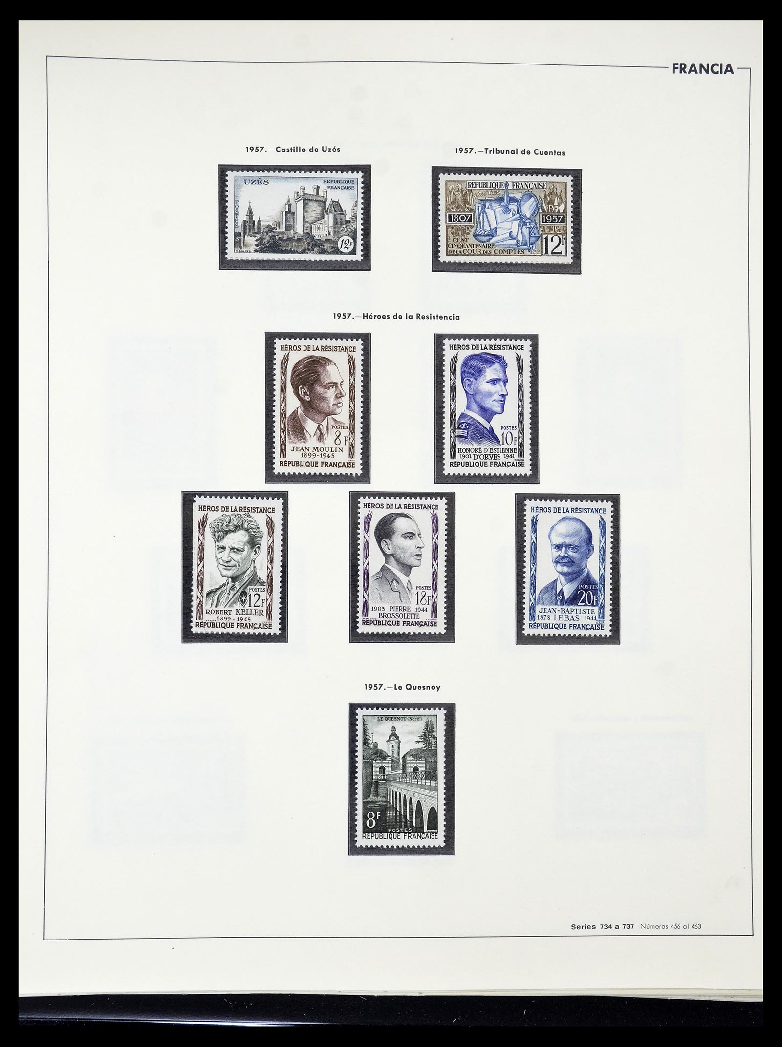34755 094 - Postzegelverzameling 34755 Frankrijk 1900-2000.