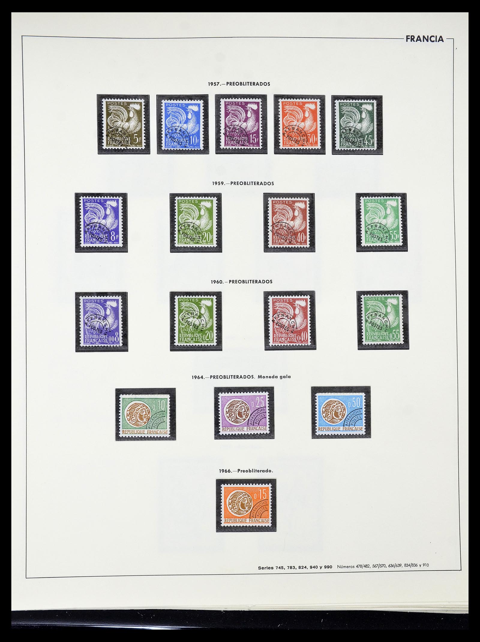 34755 097 - Postzegelverzameling 34755 Frankrijk 1900-2000.