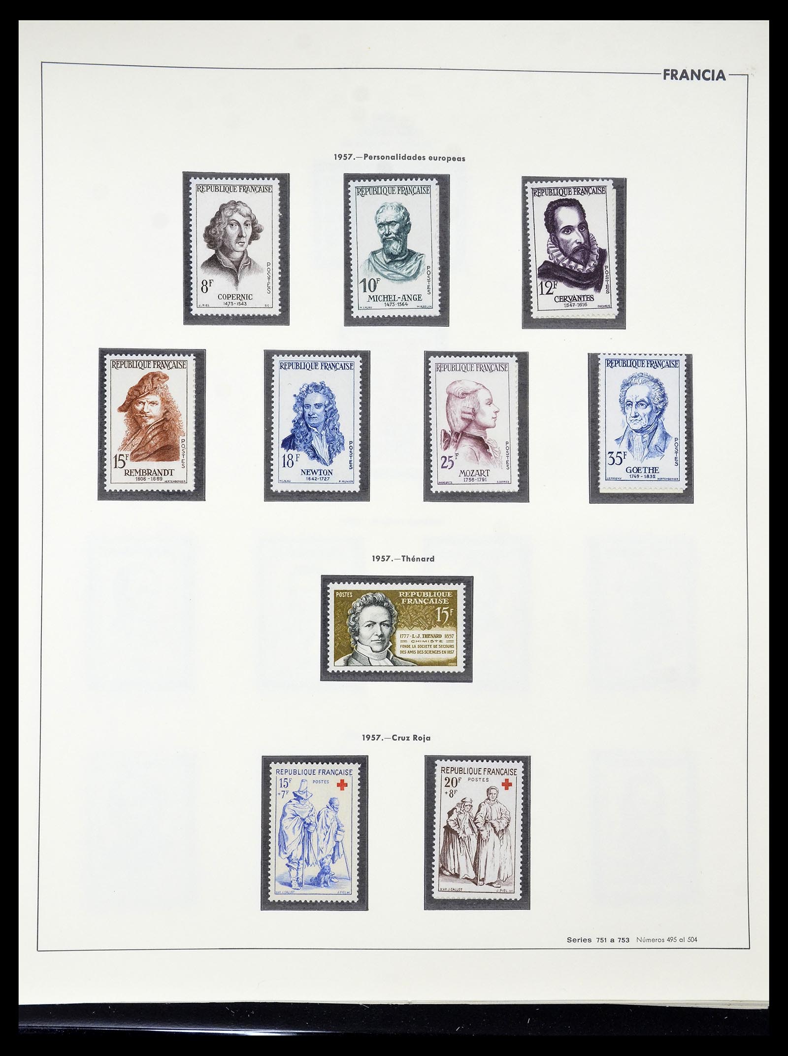34755 098 - Postzegelverzameling 34755 Frankrijk 1900-2000.