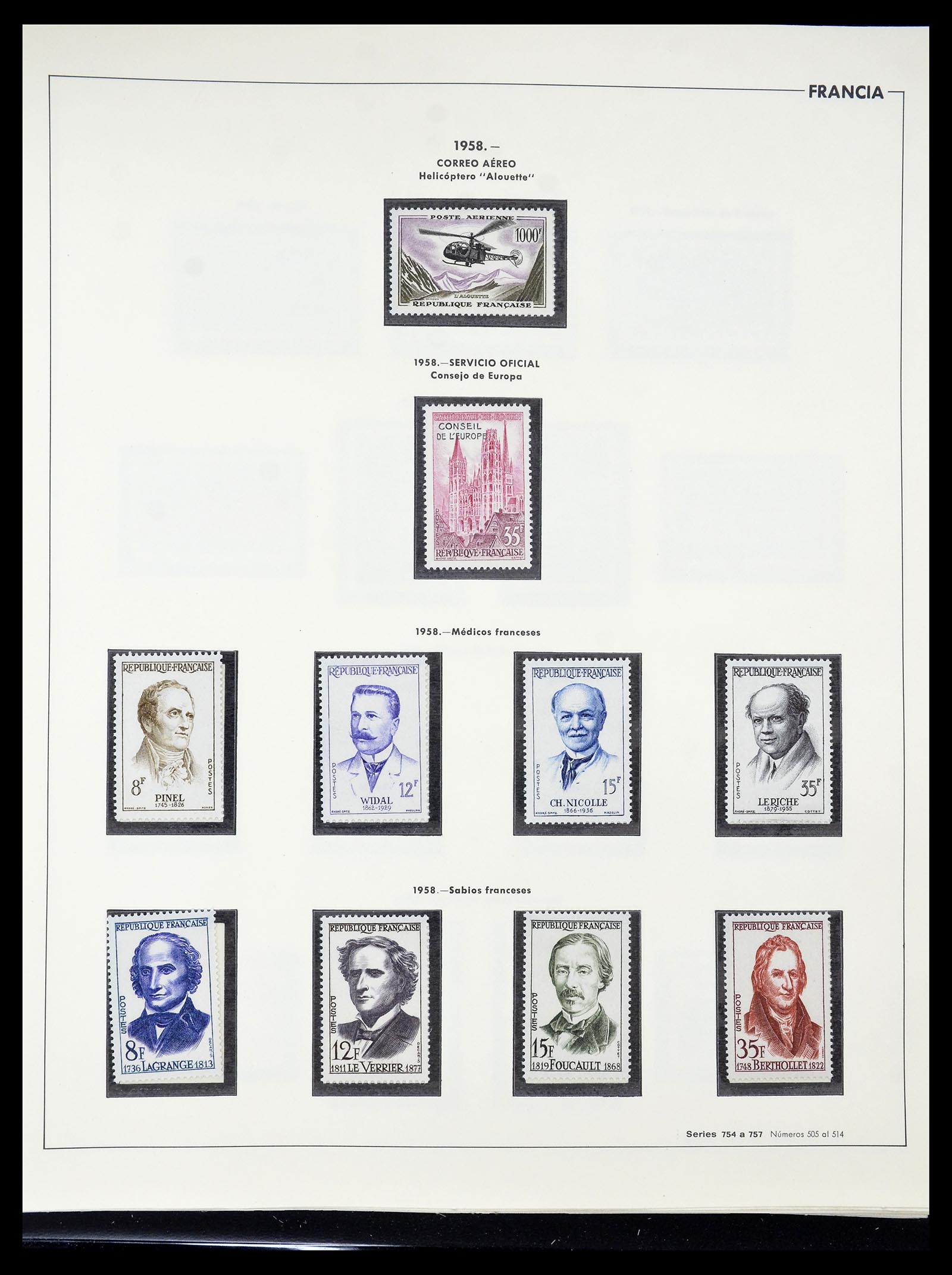 34755 099 - Postzegelverzameling 34755 Frankrijk 1900-2000.