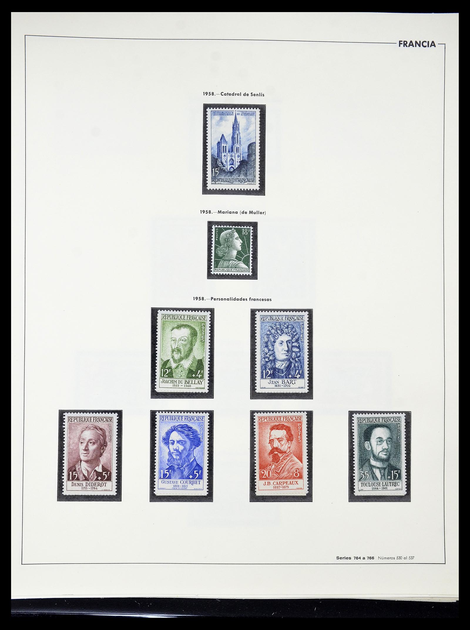 34755 101 - Postzegelverzameling 34755 Frankrijk 1900-2000.