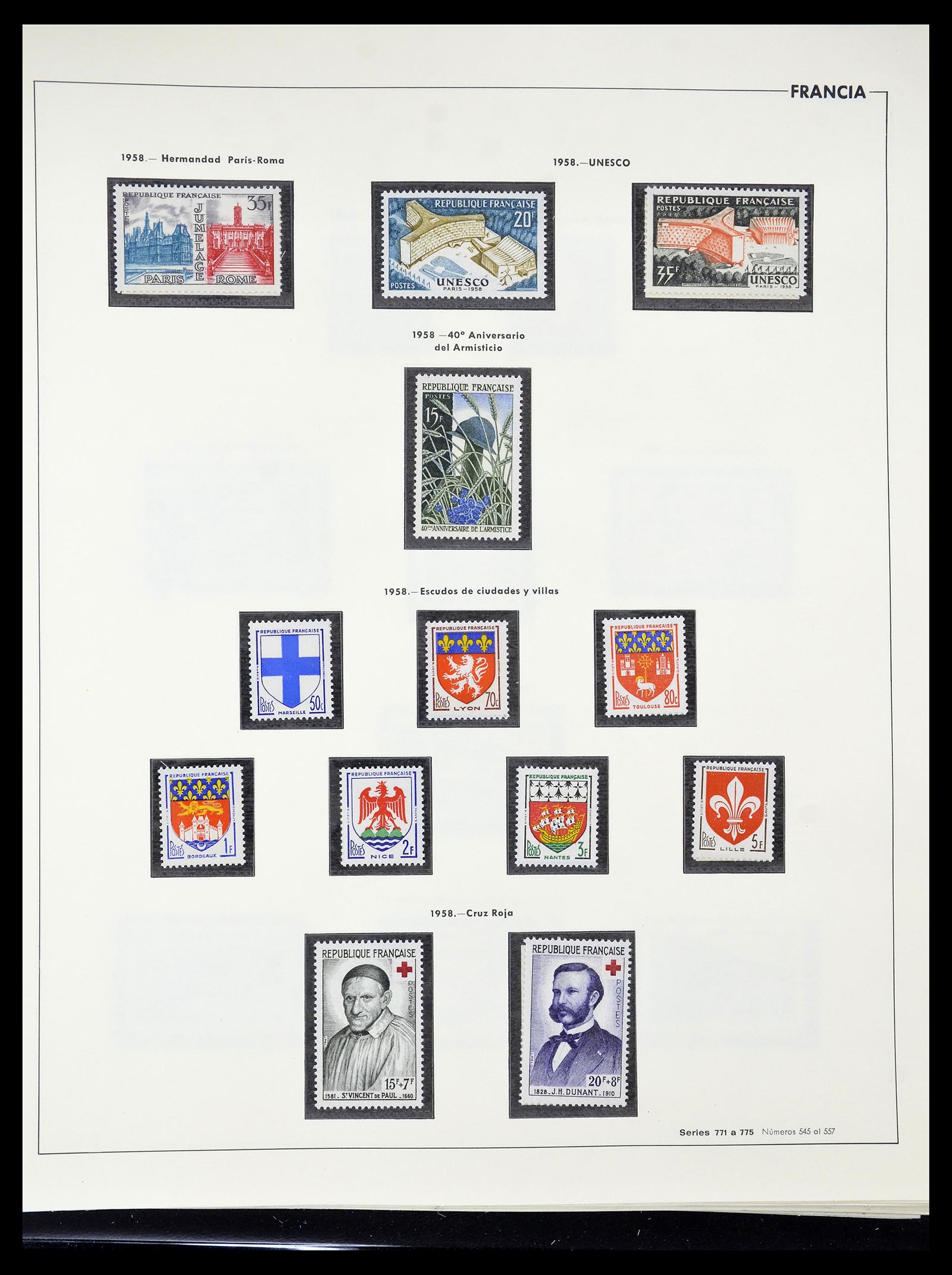 34755 103 - Postzegelverzameling 34755 Frankrijk 1900-2000.