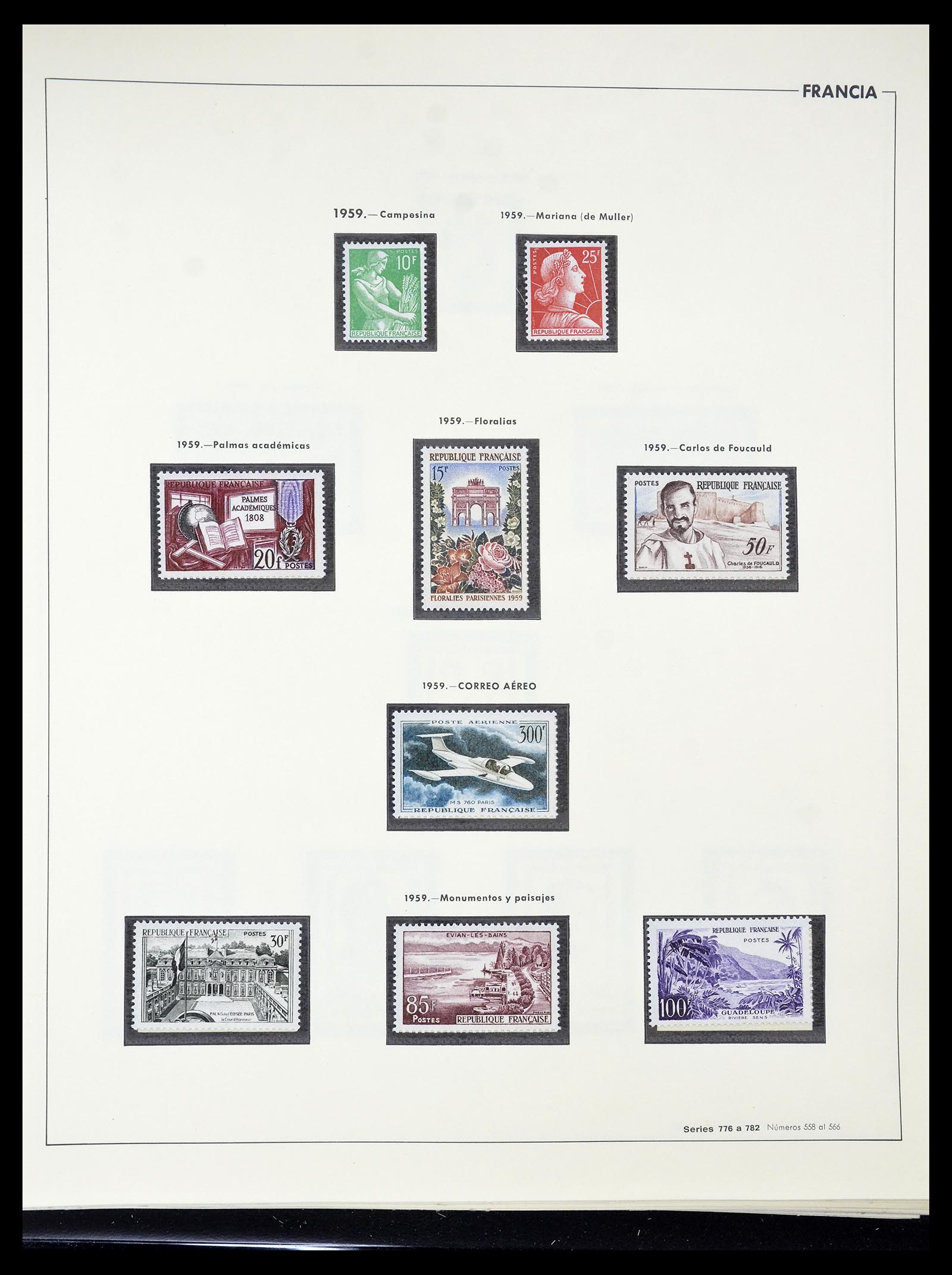 34755 104 - Postzegelverzameling 34755 Frankrijk 1900-2000.