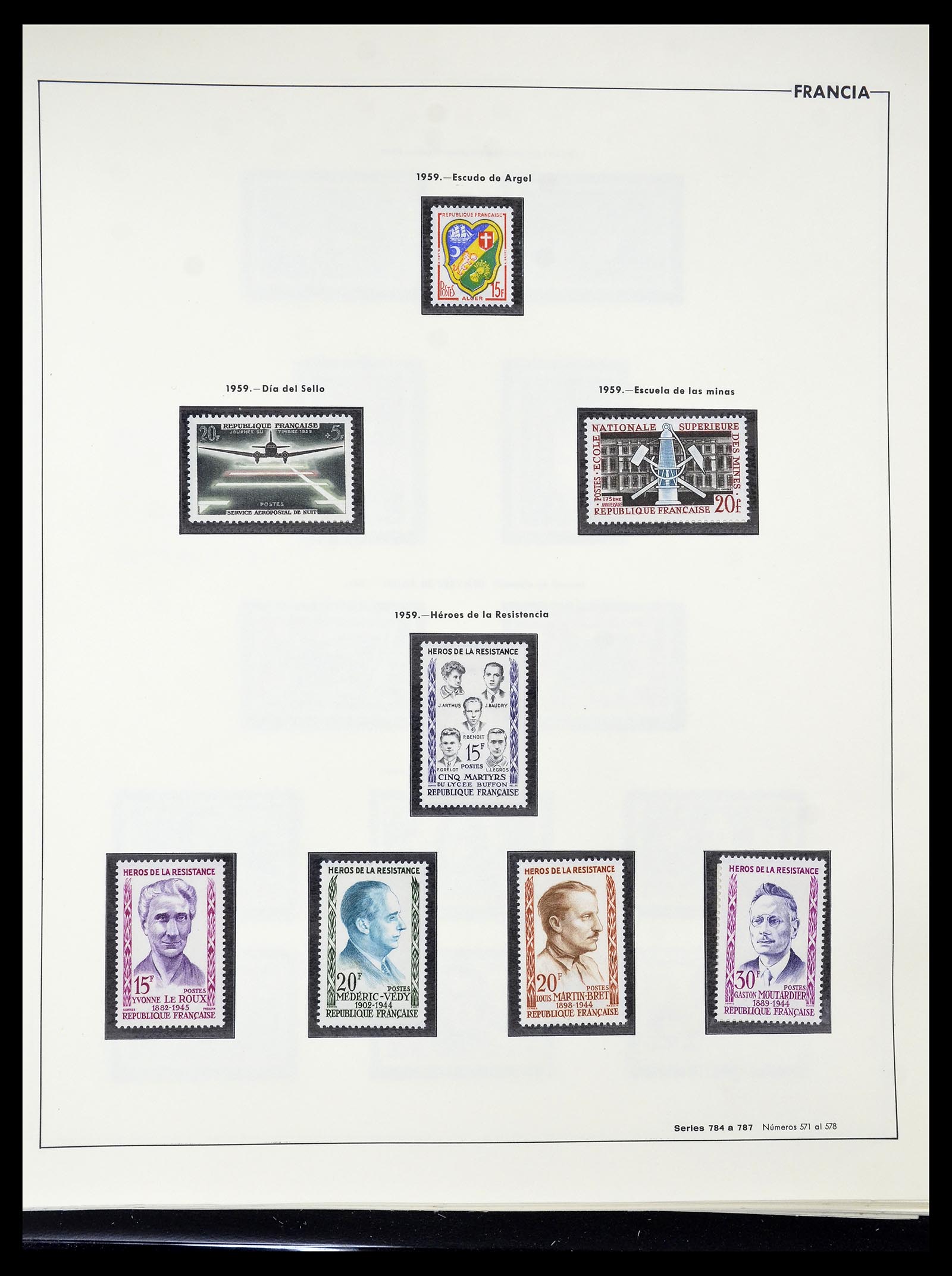 34755 105 - Postzegelverzameling 34755 Frankrijk 1900-2000.