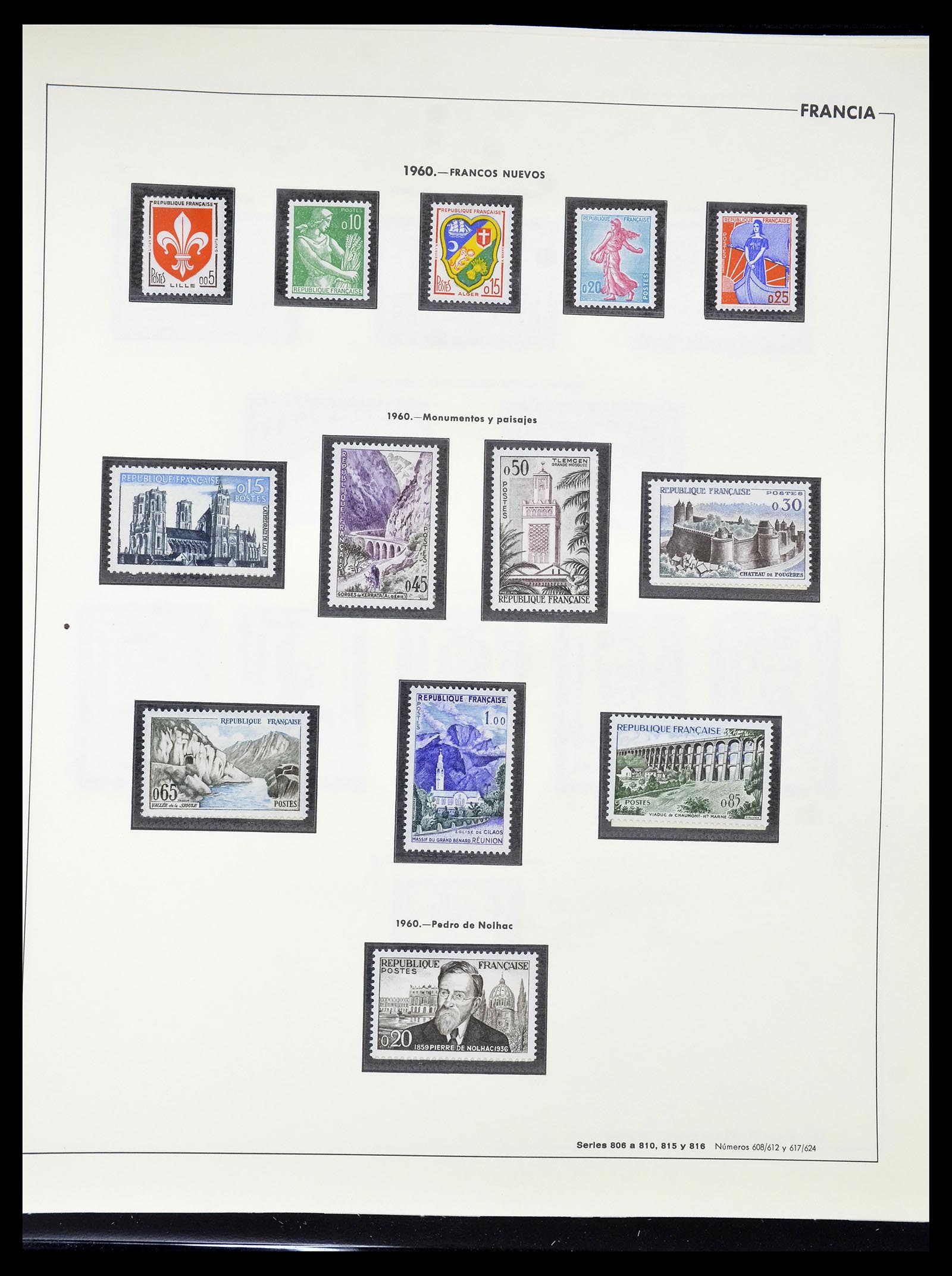 34755 109 - Postzegelverzameling 34755 Frankrijk 1900-2000.