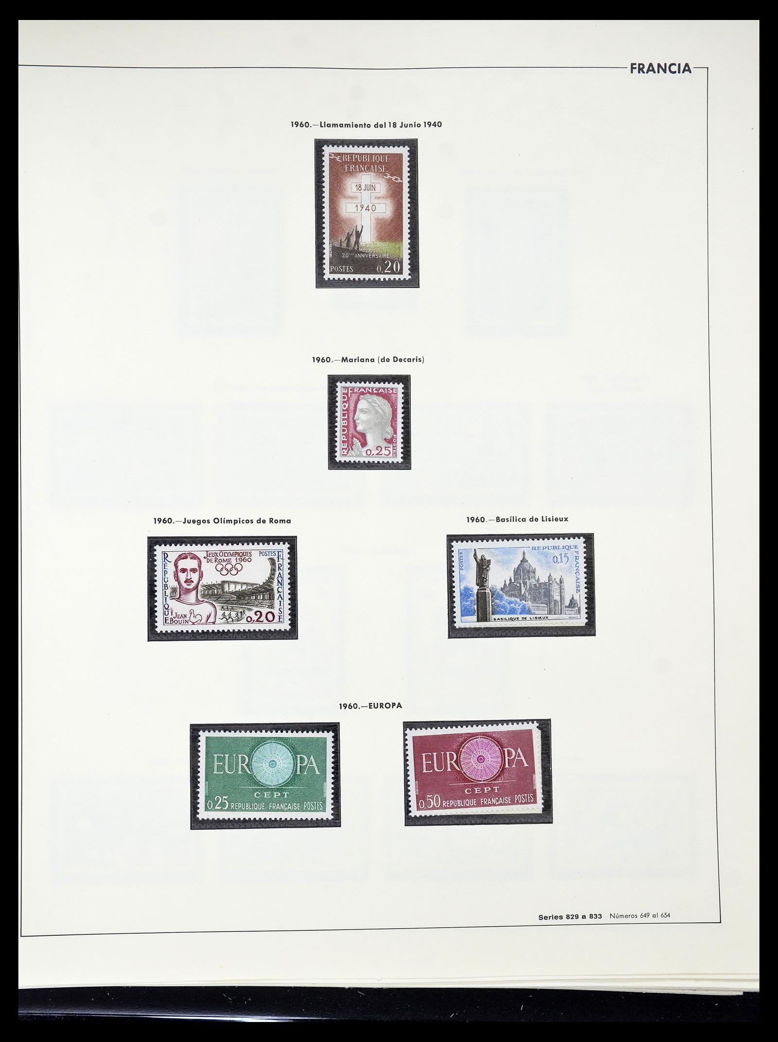 34755 113 - Postzegelverzameling 34755 Frankrijk 1900-2000.