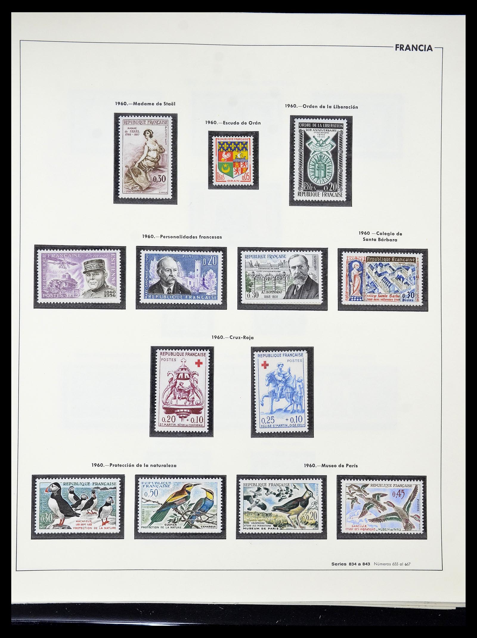 34755 114 - Postzegelverzameling 34755 Frankrijk 1900-2000.