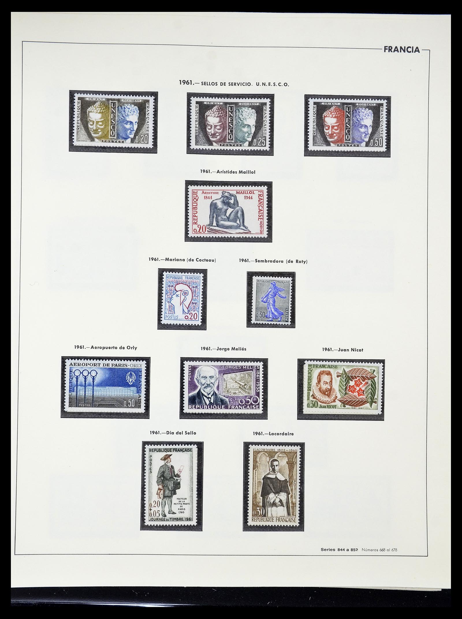 34755 115 - Postzegelverzameling 34755 Frankrijk 1900-2000.