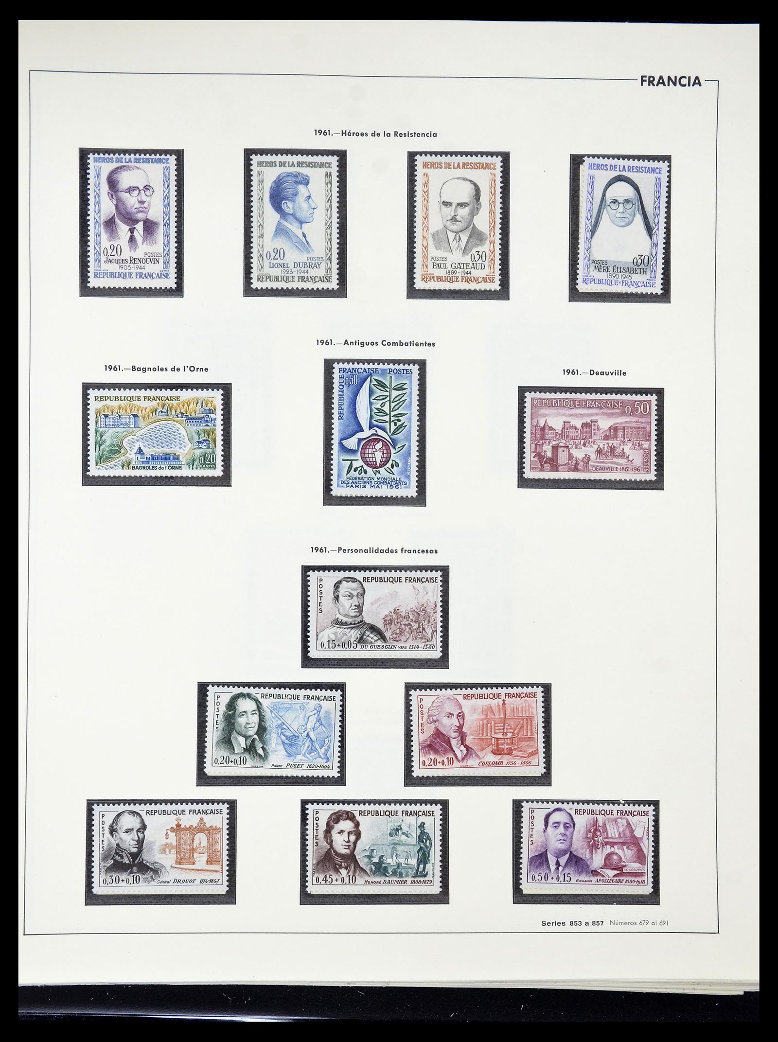 34755 116 - Postzegelverzameling 34755 Frankrijk 1900-2000.