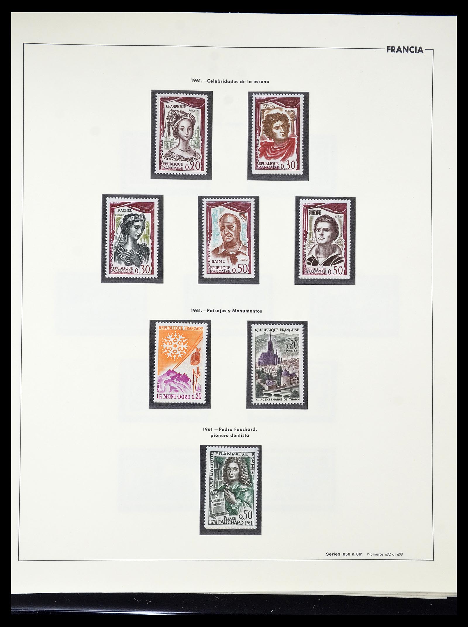 34755 117 - Postzegelverzameling 34755 Frankrijk 1900-2000.