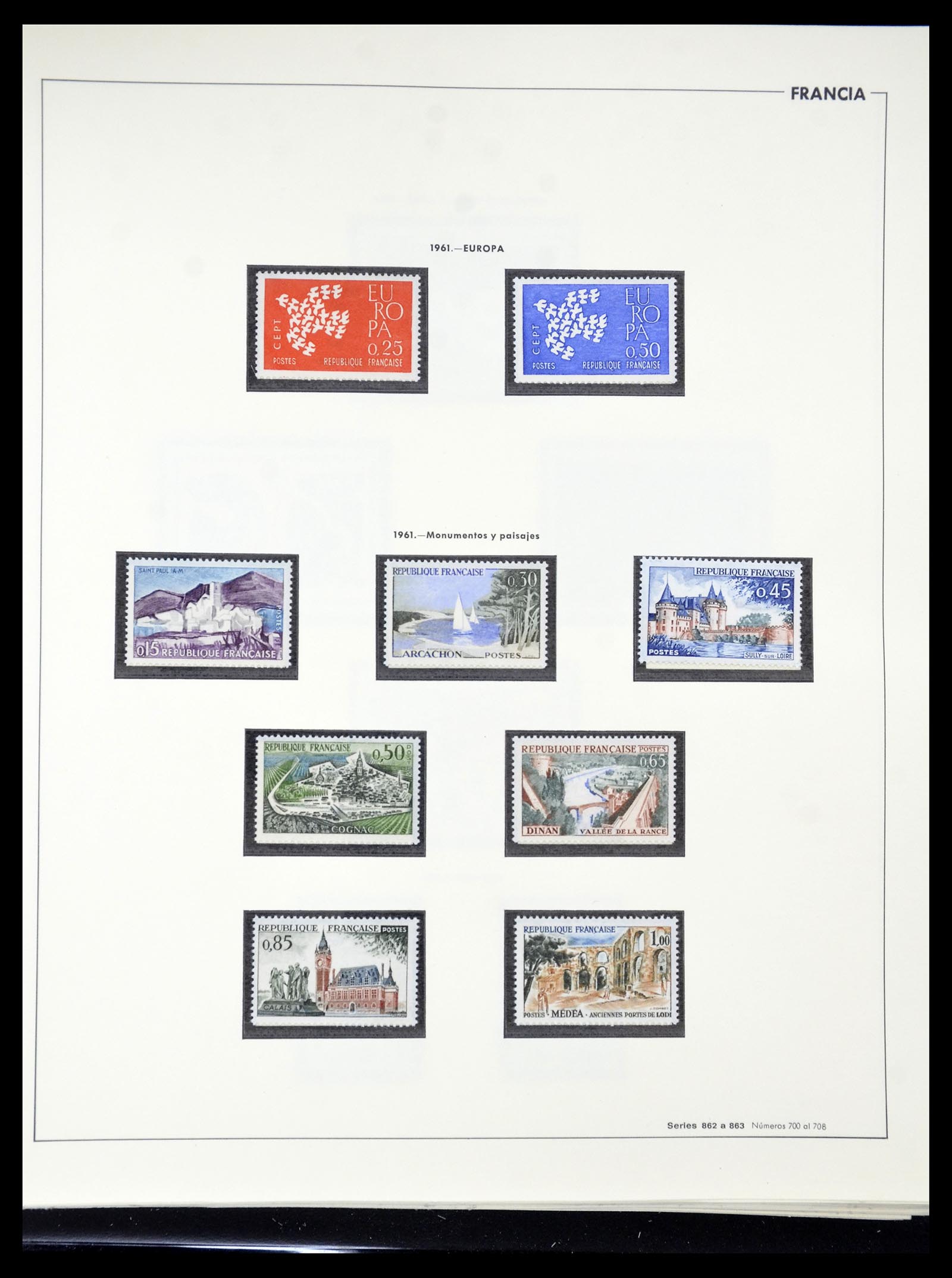 34755 118 - Postzegelverzameling 34755 Frankrijk 1900-2000.