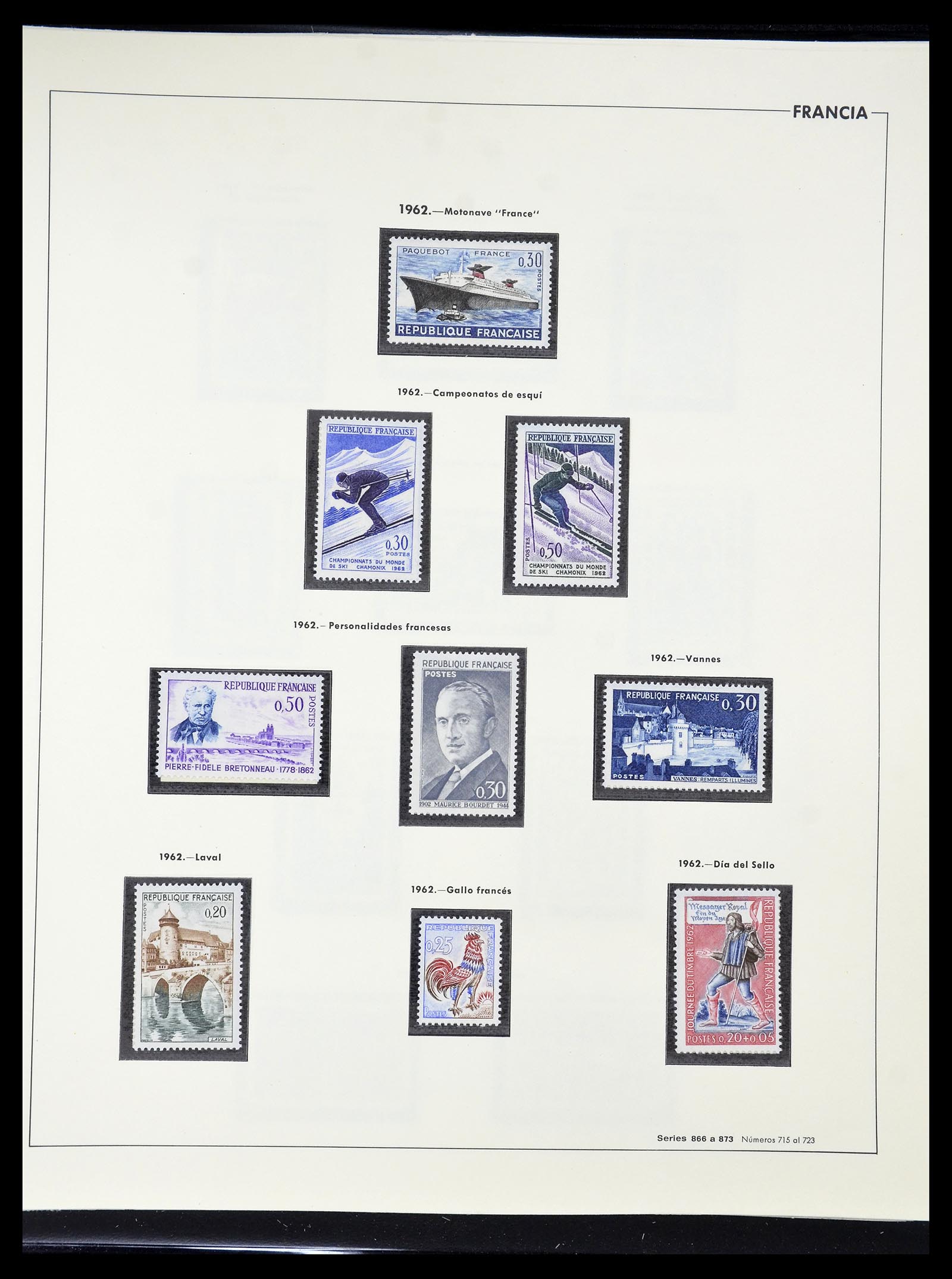 34755 120 - Postzegelverzameling 34755 Frankrijk 1900-2000.