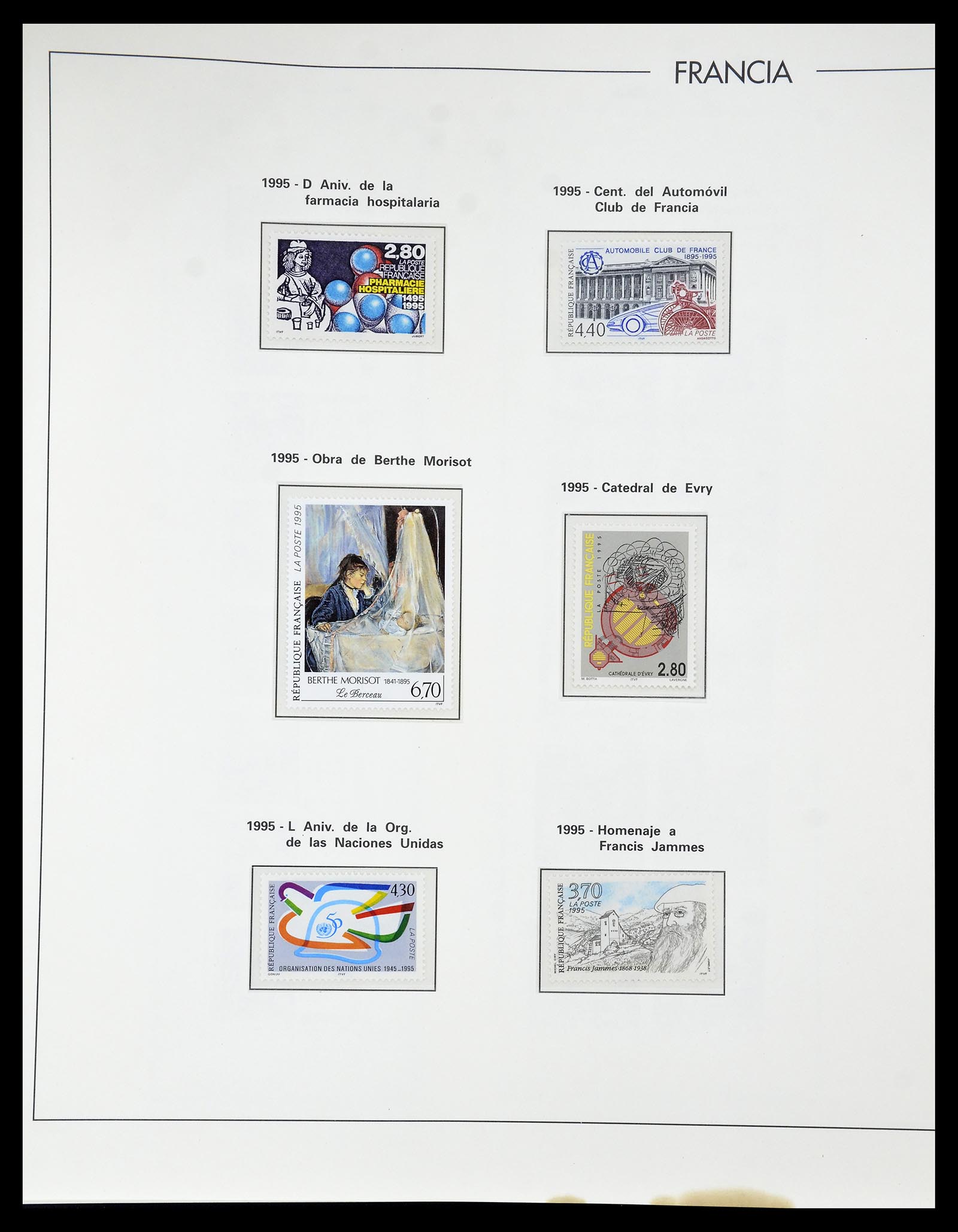 34755 342 - Postzegelverzameling 34755 Frankrijk 1900-2000.