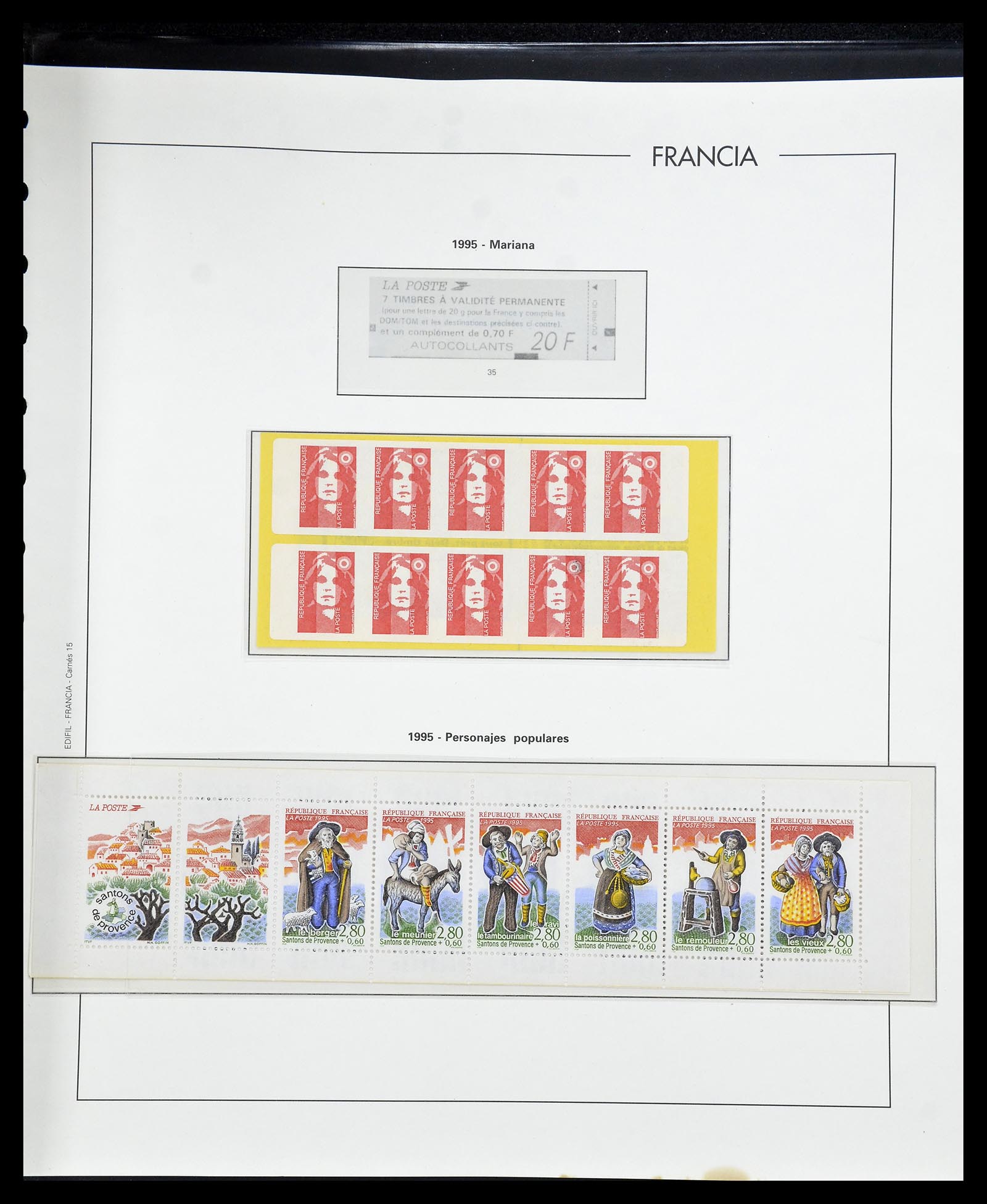 34755 344 - Postzegelverzameling 34755 Frankrijk 1900-2000.