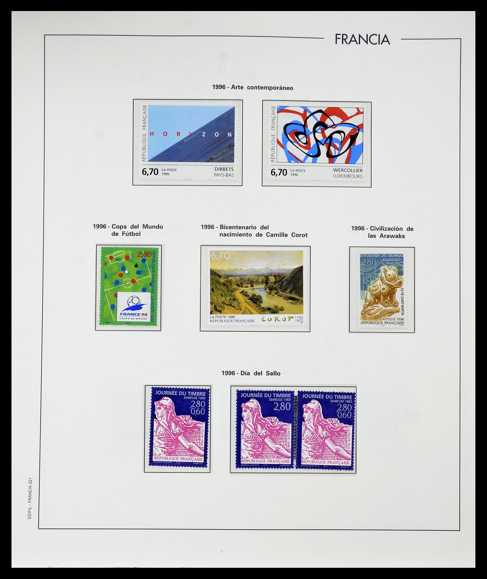 34755 345 - Postzegelverzameling 34755 Frankrijk 1900-2000.