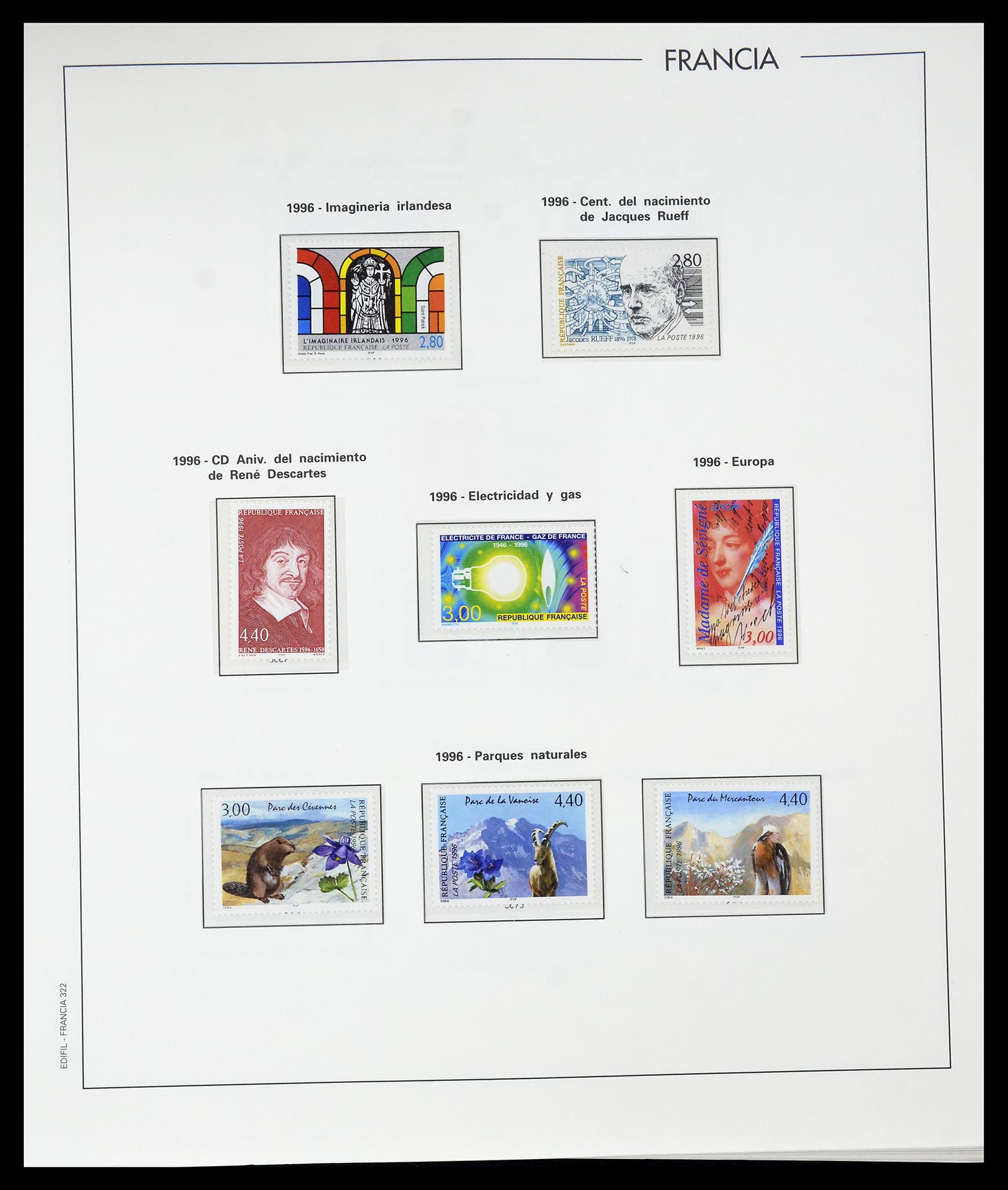 34755 346 - Postzegelverzameling 34755 Frankrijk 1900-2000.