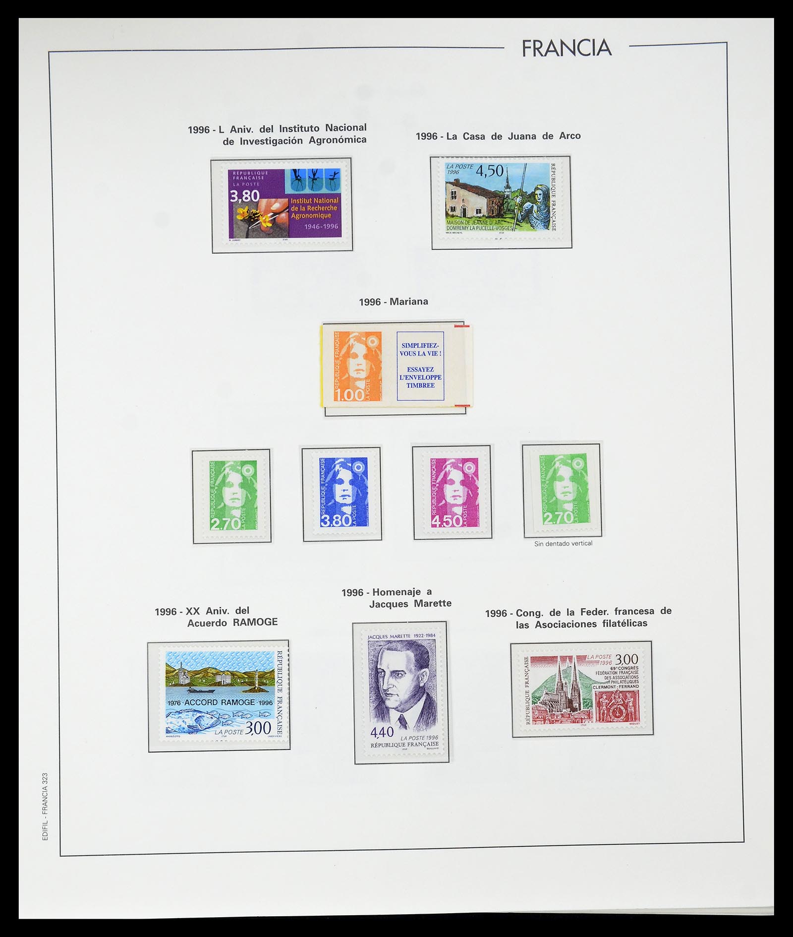 34755 347 - Postzegelverzameling 34755 Frankrijk 1900-2000.