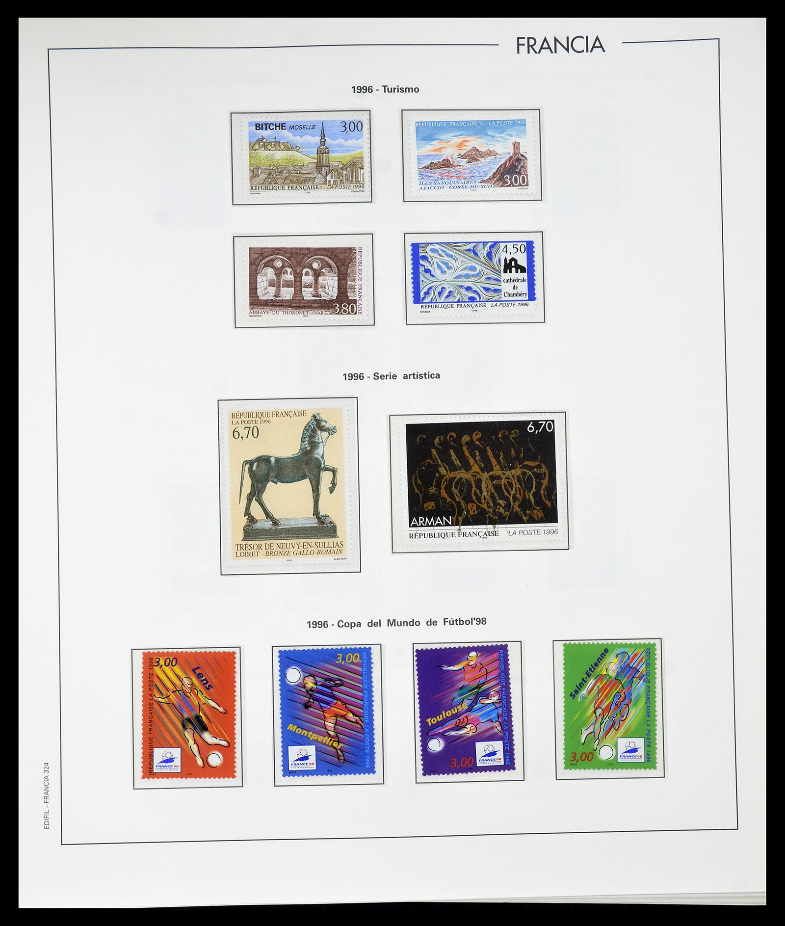 34755 348 - Postzegelverzameling 34755 Frankrijk 1900-2000.