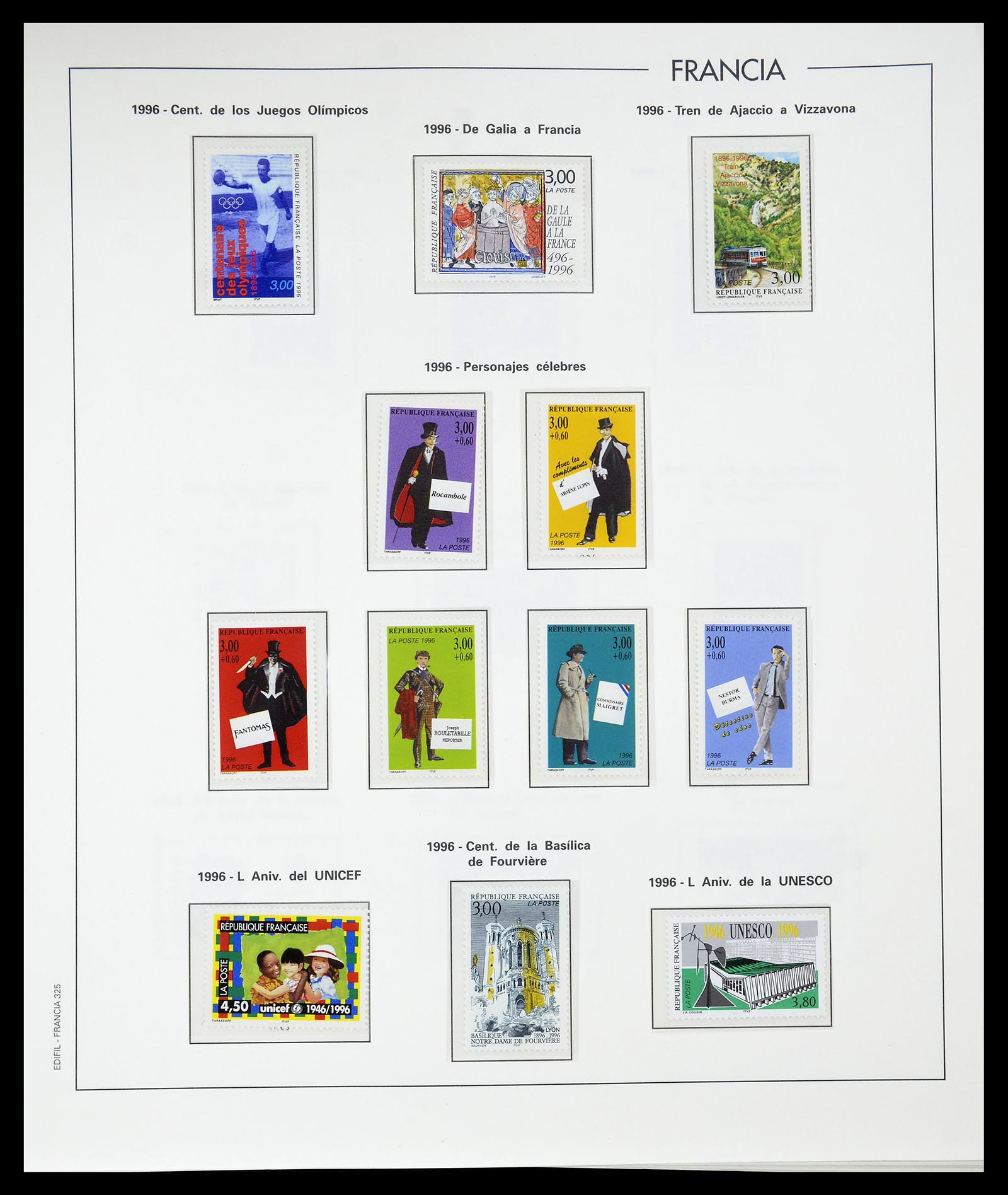 34755 349 - Postzegelverzameling 34755 Frankrijk 1900-2000.