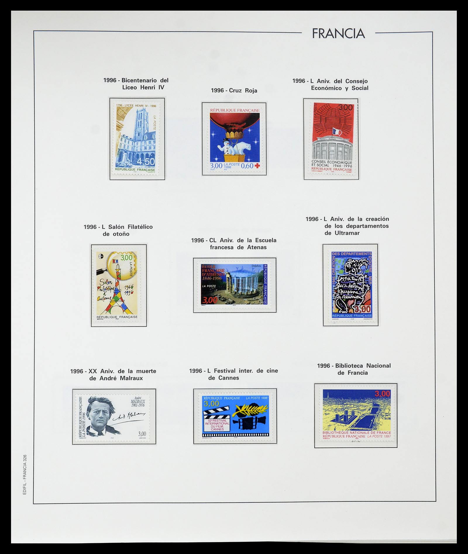 34755 350 - Postzegelverzameling 34755 Frankrijk 1900-2000.