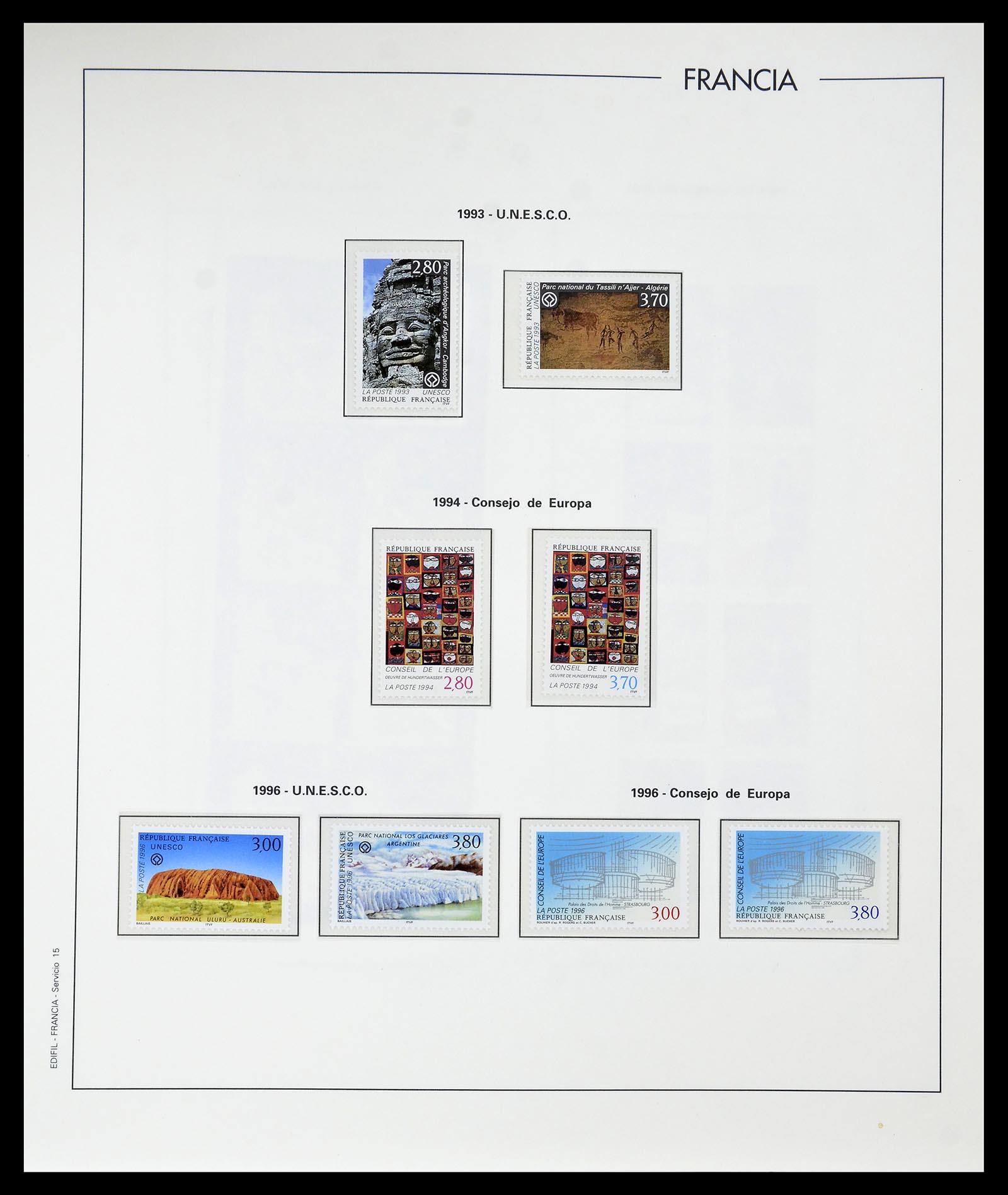 34755 351 - Postzegelverzameling 34755 Frankrijk 1900-2000.