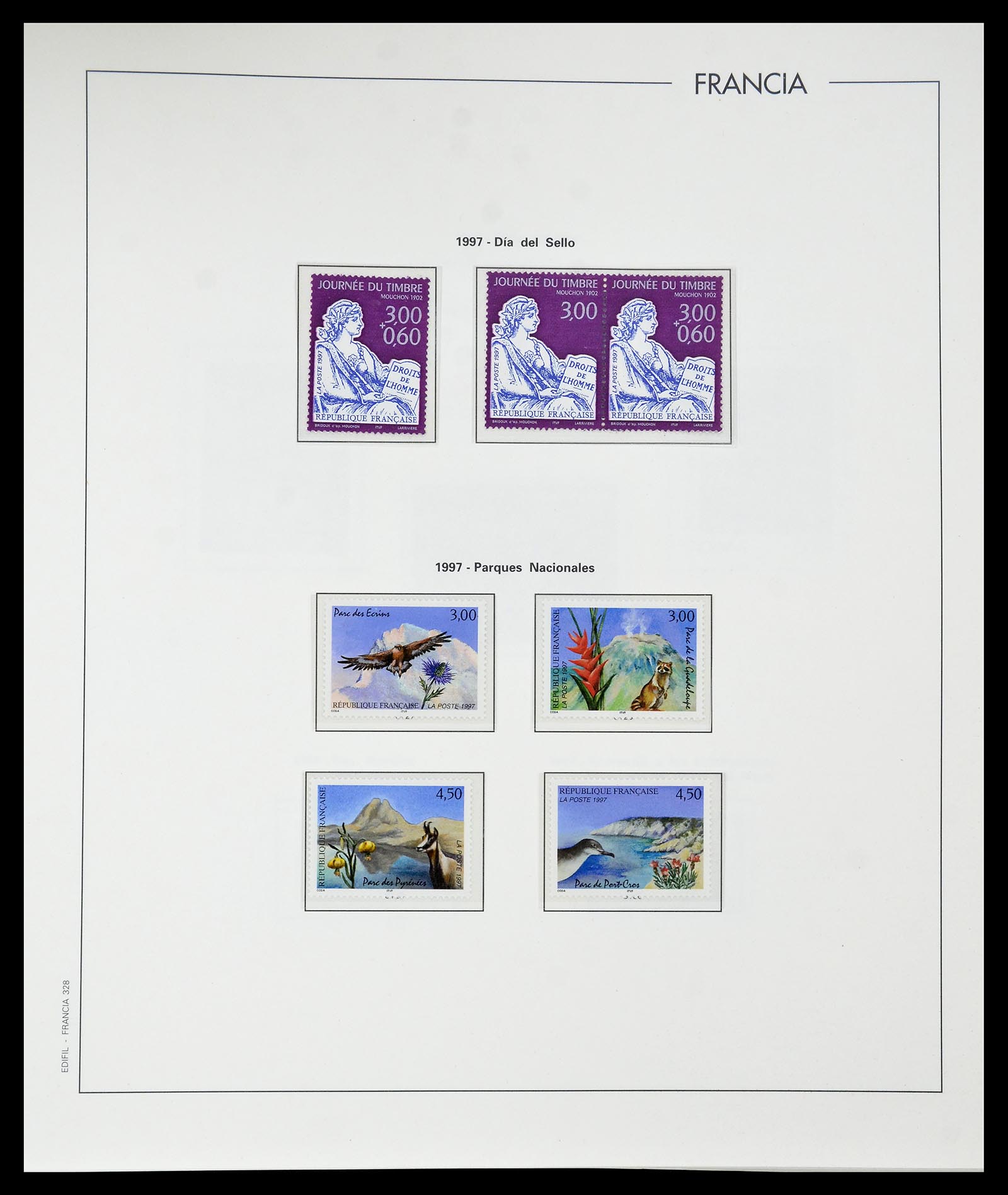 34755 356 - Postzegelverzameling 34755 Frankrijk 1900-2000.