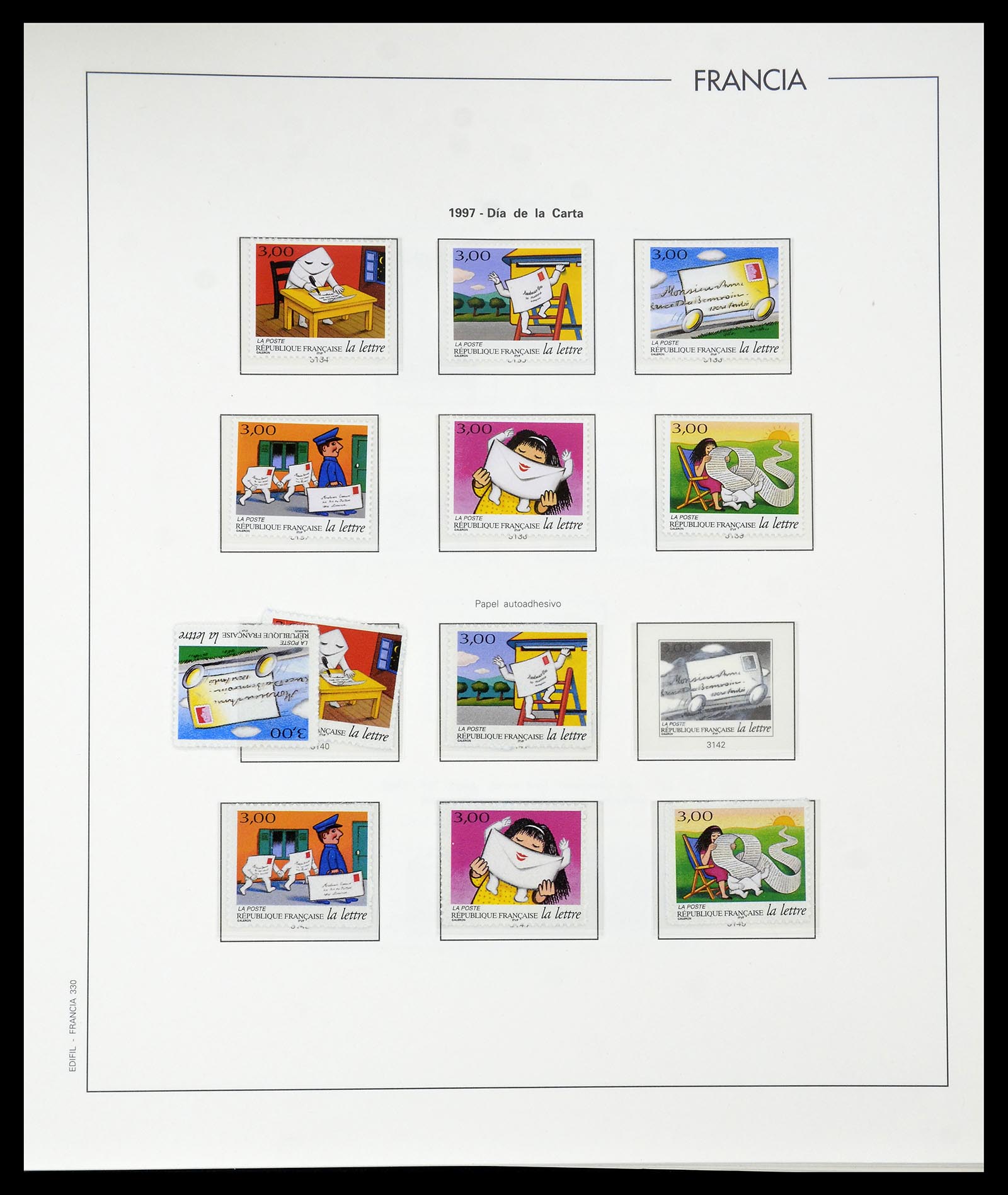 34755 358 - Postzegelverzameling 34755 Frankrijk 1900-2000.